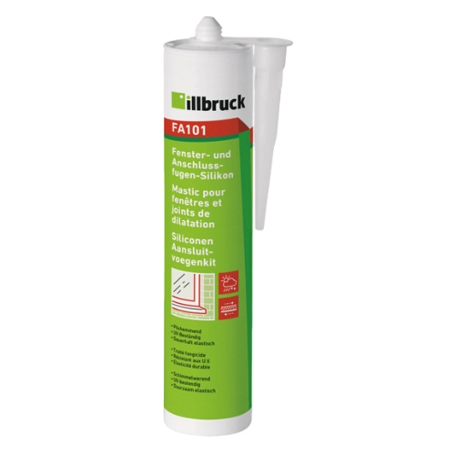 [DS] Illbruck FA101 Fenster / Anschlußfugen Silikon Nr. 395105 310 ml betongrau, Silicone, Dichtmasse, Fenster, Glasfuge, Kartusche