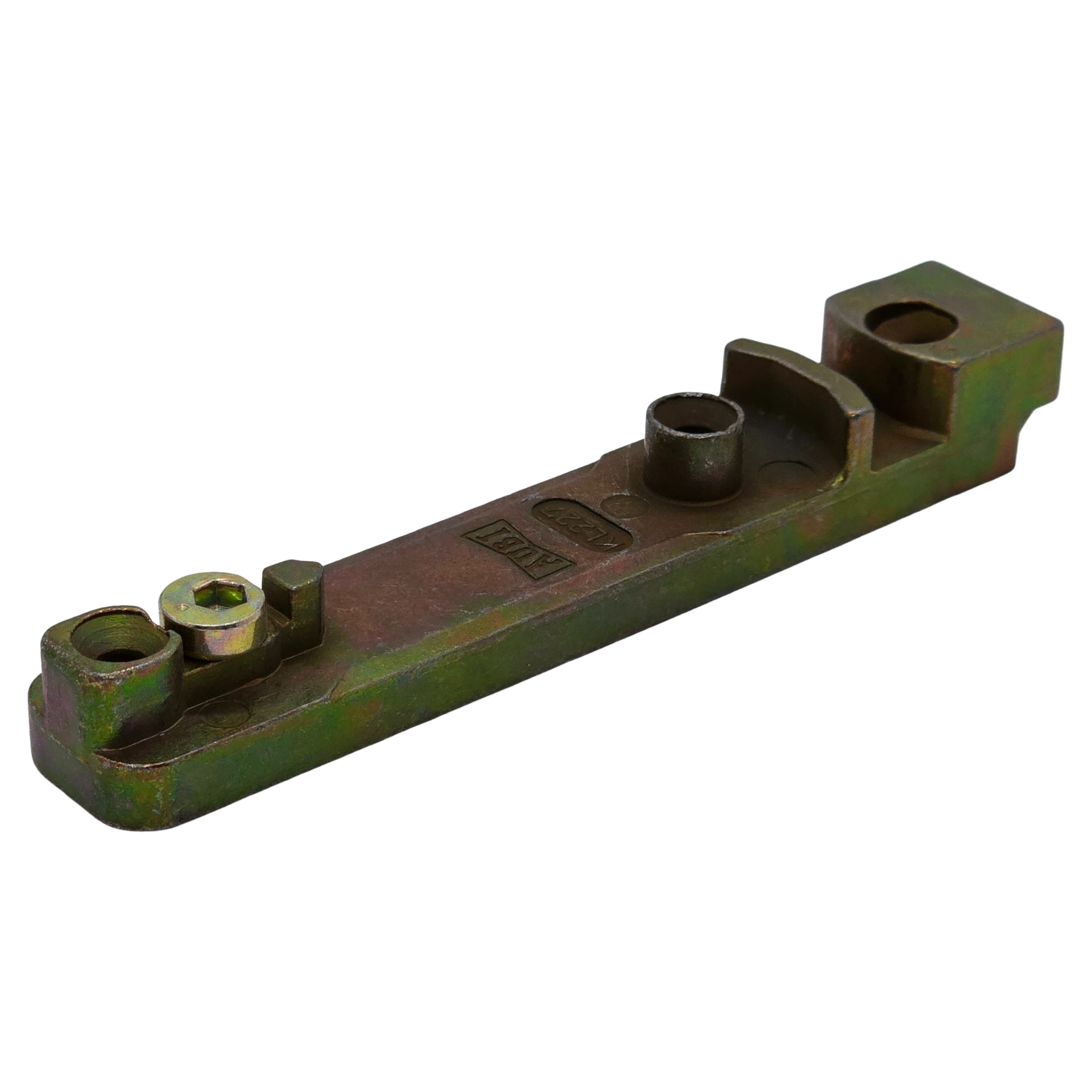 [BA] Aubi Kipplager KL227, Klemmhalter, Werkzeugbauteil, Metallteil, Grünpatina, Maschinenteil