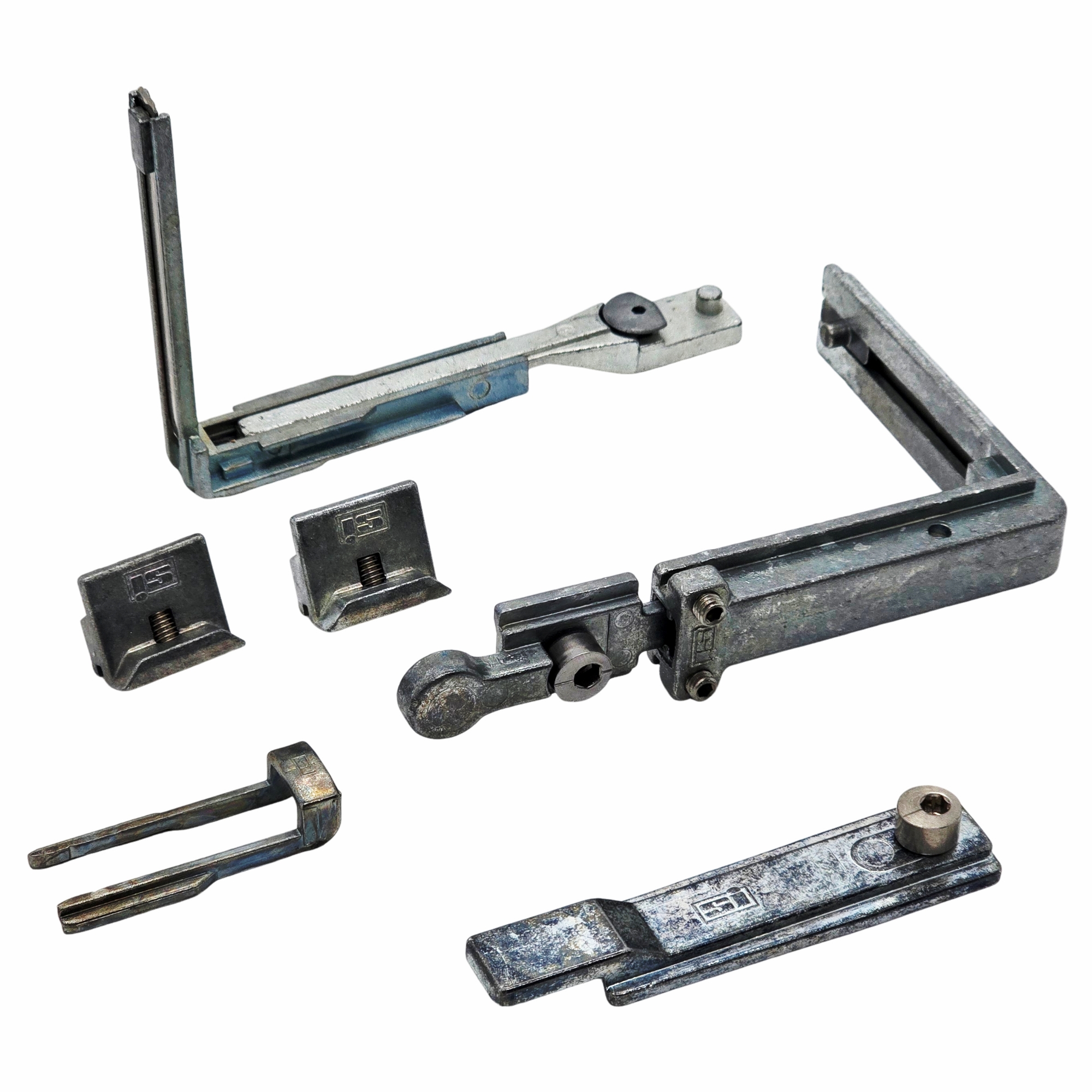 [BA] Siegenia Eckumlenkung Satz LM4200-D 352.000.4.004 C1, GETA, mechanisch, Metall, WerkzeugSet, Bauteile