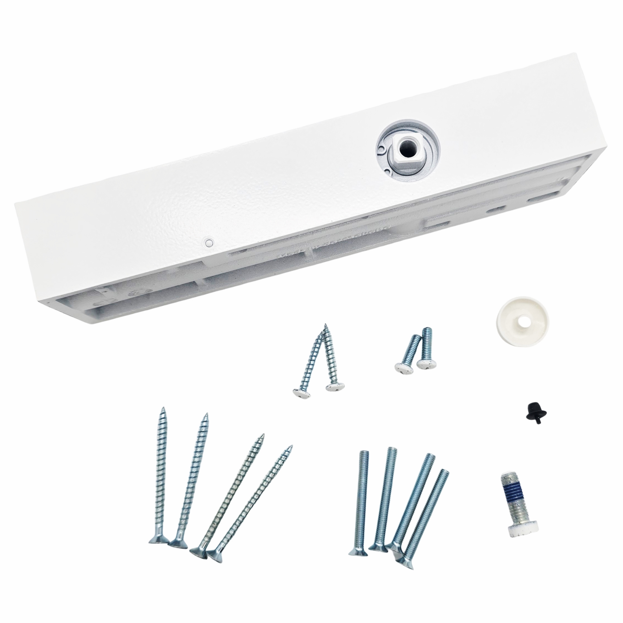 [BA] Dorma Türschließer TS 73 V ohne Gestänge,weiß RAL 9016, weiß, Kunststoff, Montagehalter, Schrauben, Hardware-Set