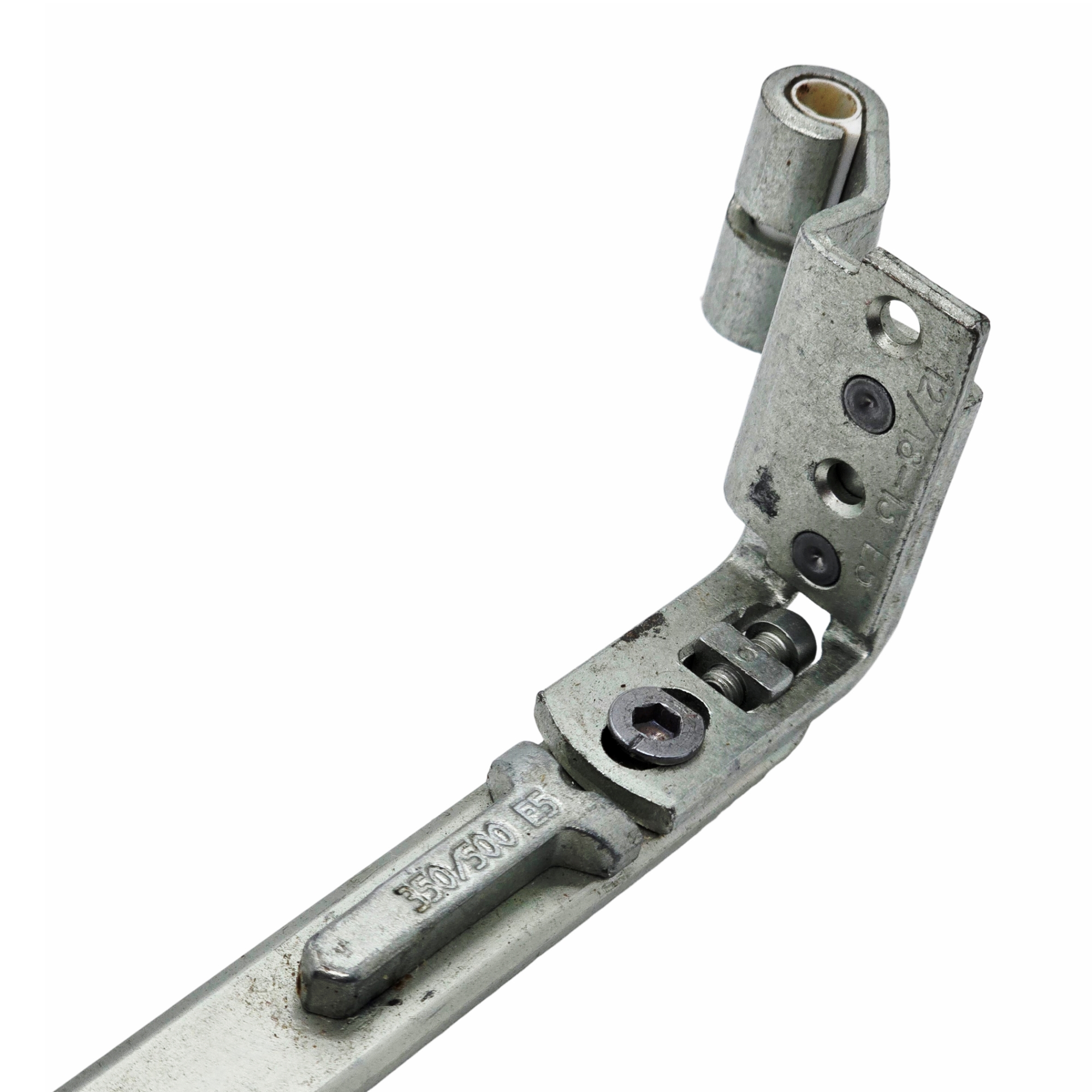 [BA] Roto Axerarm E5 12/18-13 rechts Gr. 500 FFB 801-1400 mm Art.Nr. 262377, Hammerschuhhalter, Führungsschiene, Metallteil, Schraubverbindung, Schmaubleinheit