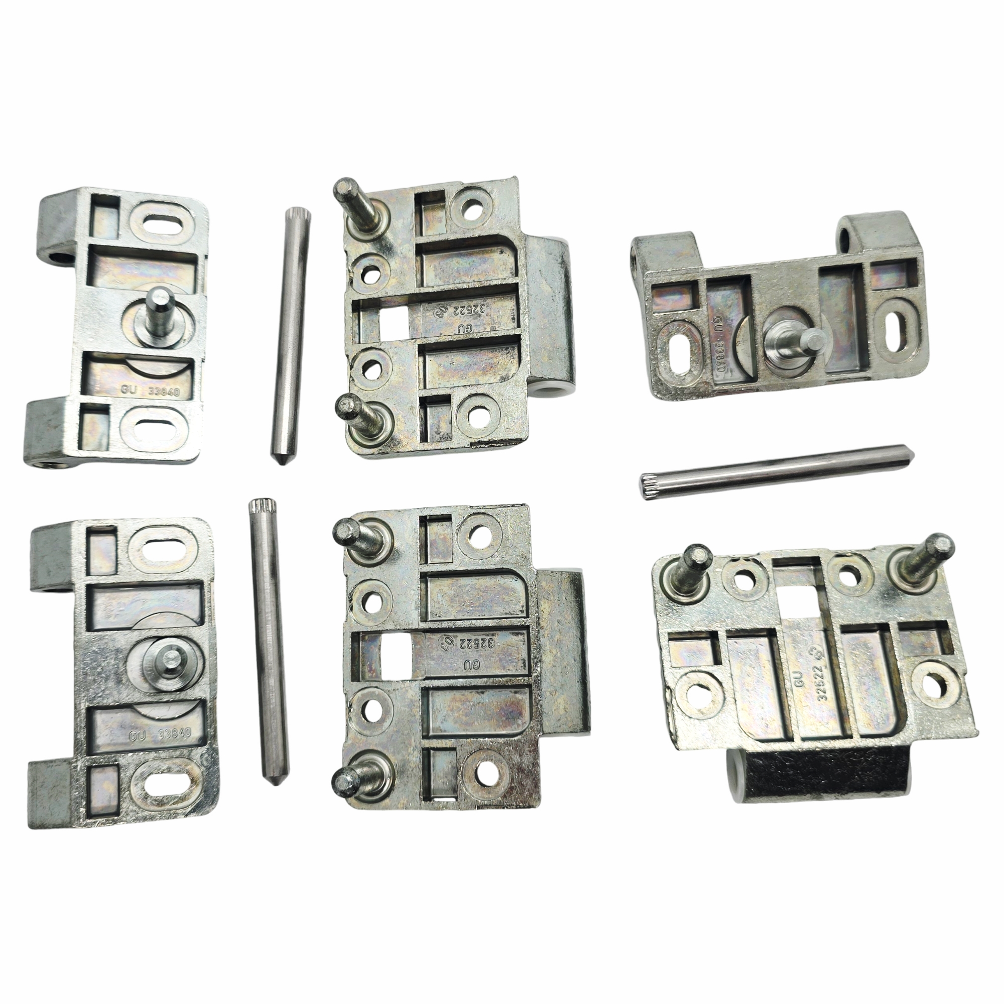 [BA] GU Karton Gelenkband 25/45 silber, z-Achse Scharnier, Metallscharnier, Garagentor Scharnier, Industriescharnier, Schrauben-/Beschläge-Komponente