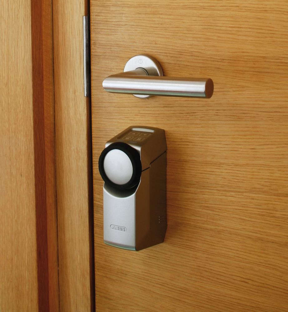 [INAKTIV] ABUS Funk-Türschlossantrieb HomeTec Pro CFA3000 weiß silber Silber, Türgriff, Türschloss, Elektronisches Türschloss, Zylinder, Holztür