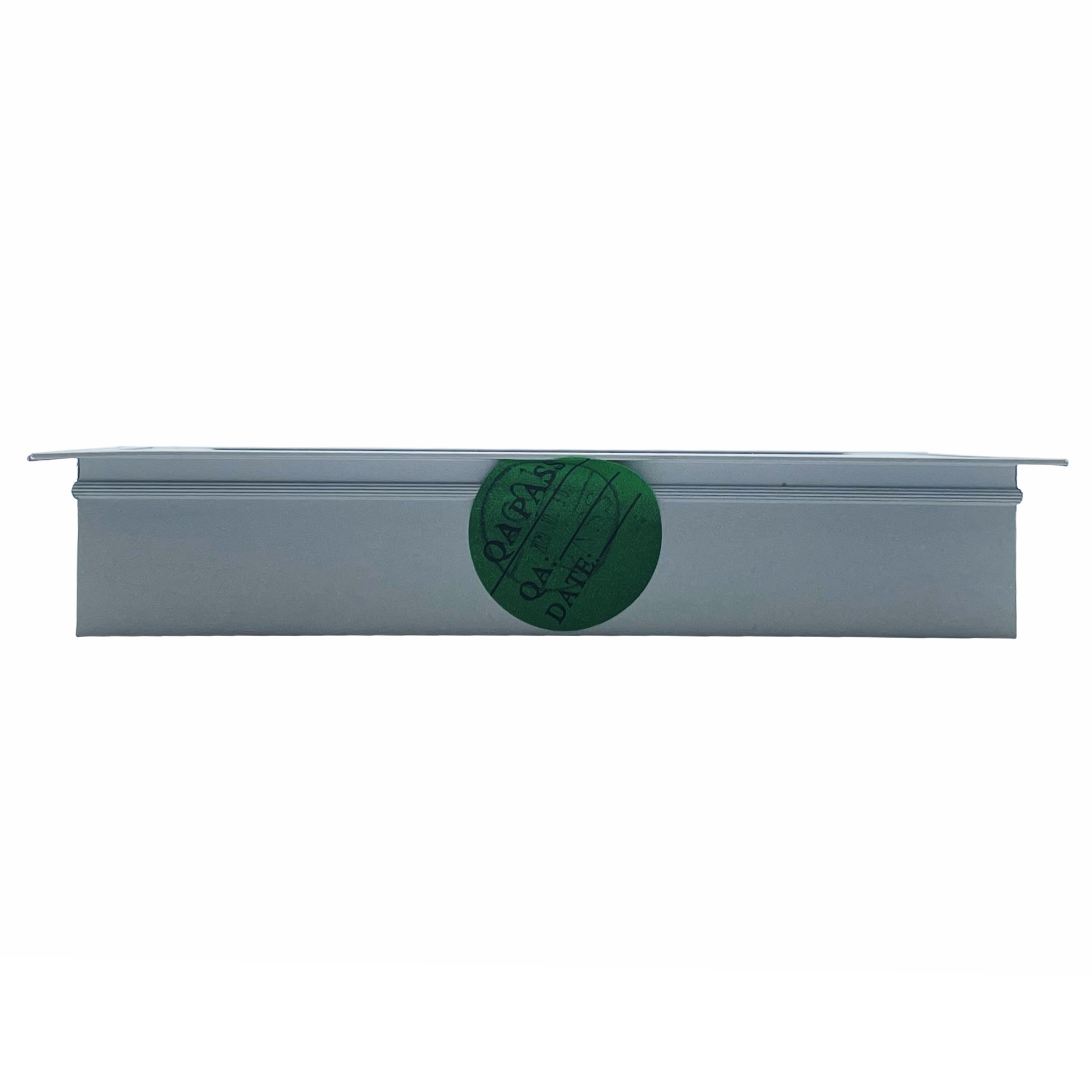 Emuca Kabeldurchführung Eckig 160x80 mm, Aluminium silber eloxiert, bleistift, kartusche, hülle, werkzeug, verpackung