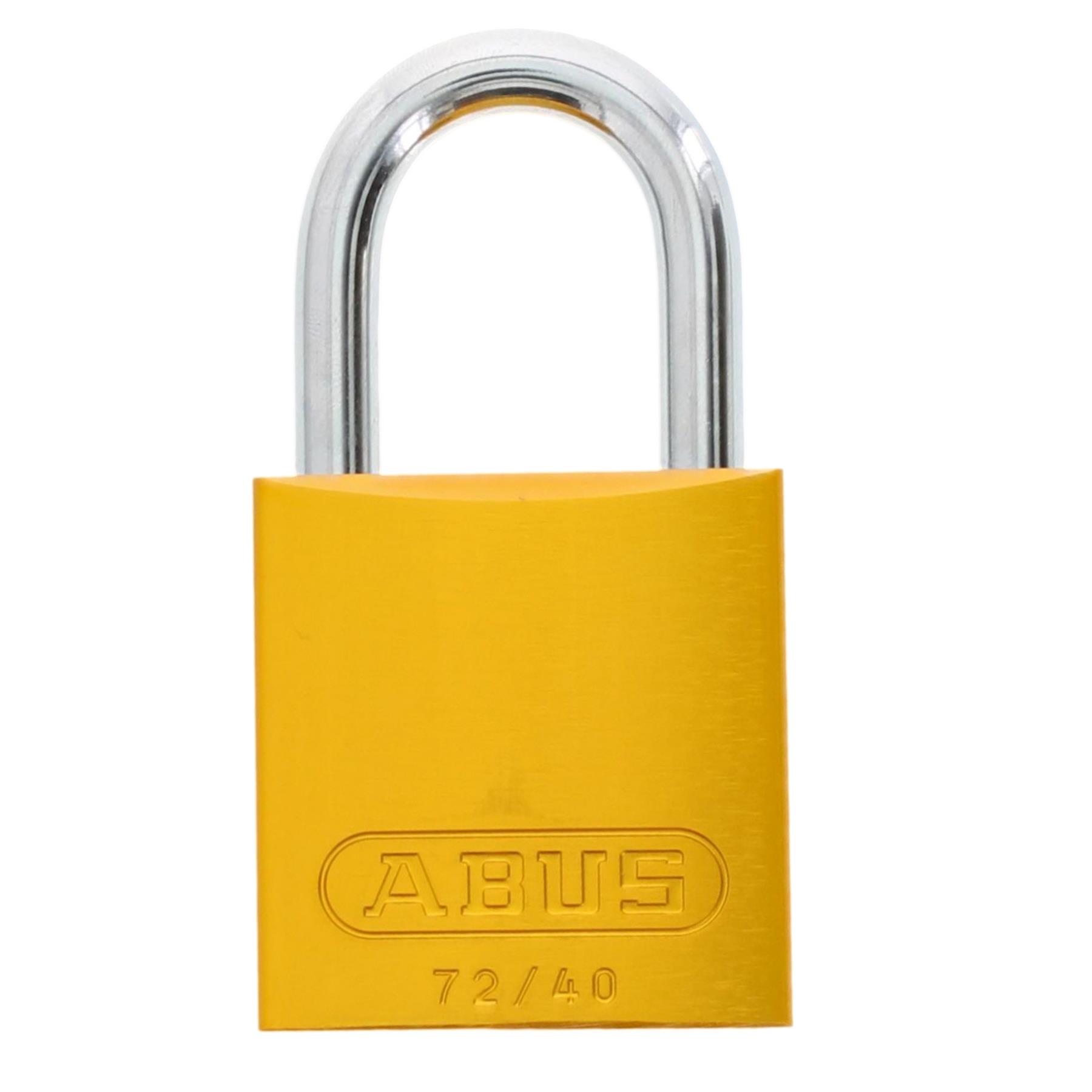 ABUS Aluminium 72/40 Color Vorhangschloss Gelb