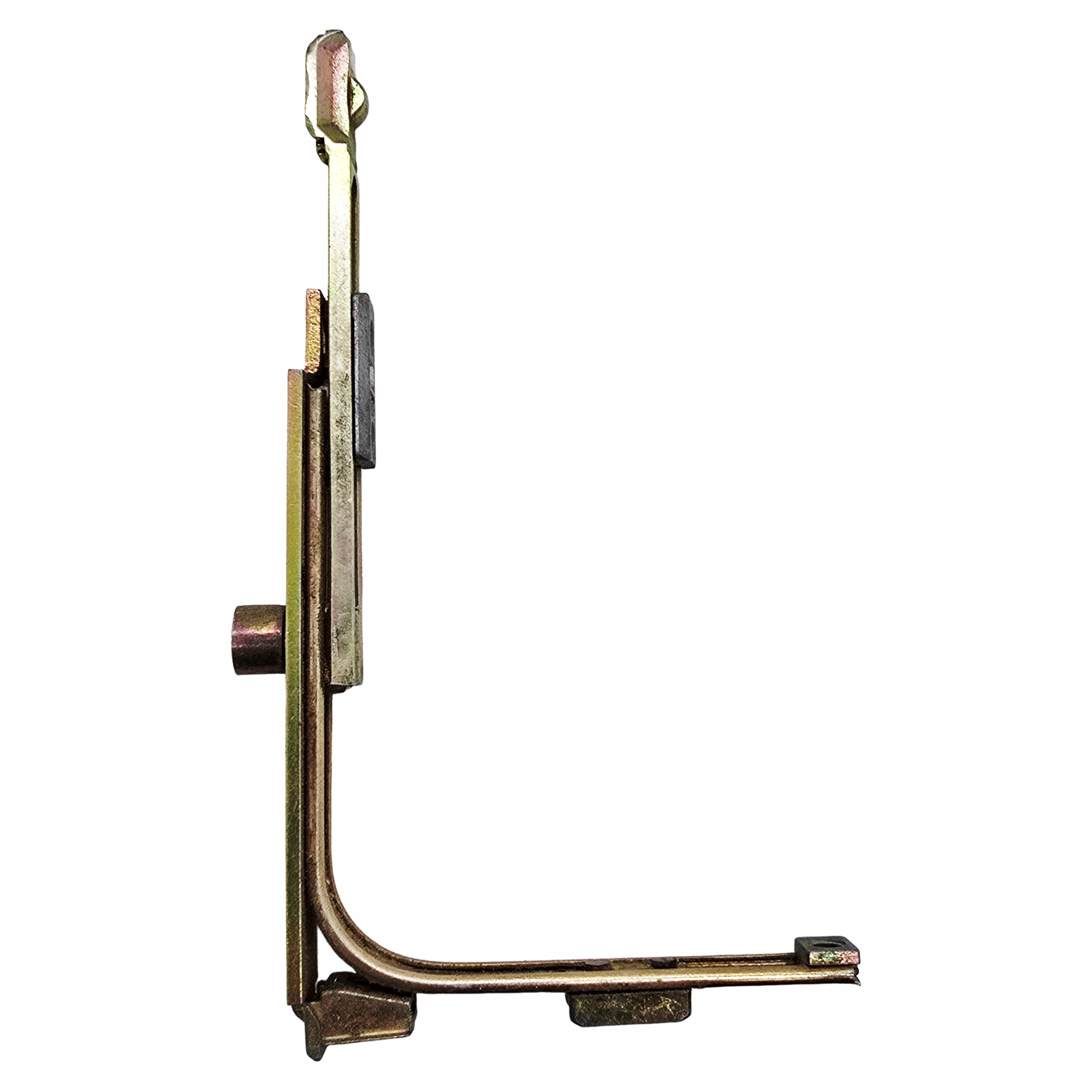 [BA] Winkhaus Eckumlenkung ER 3 WK C SL, mechanische_baugruppe, Schnalle, Metallstück, Messingoberflächen, Bauteil_fachwerk