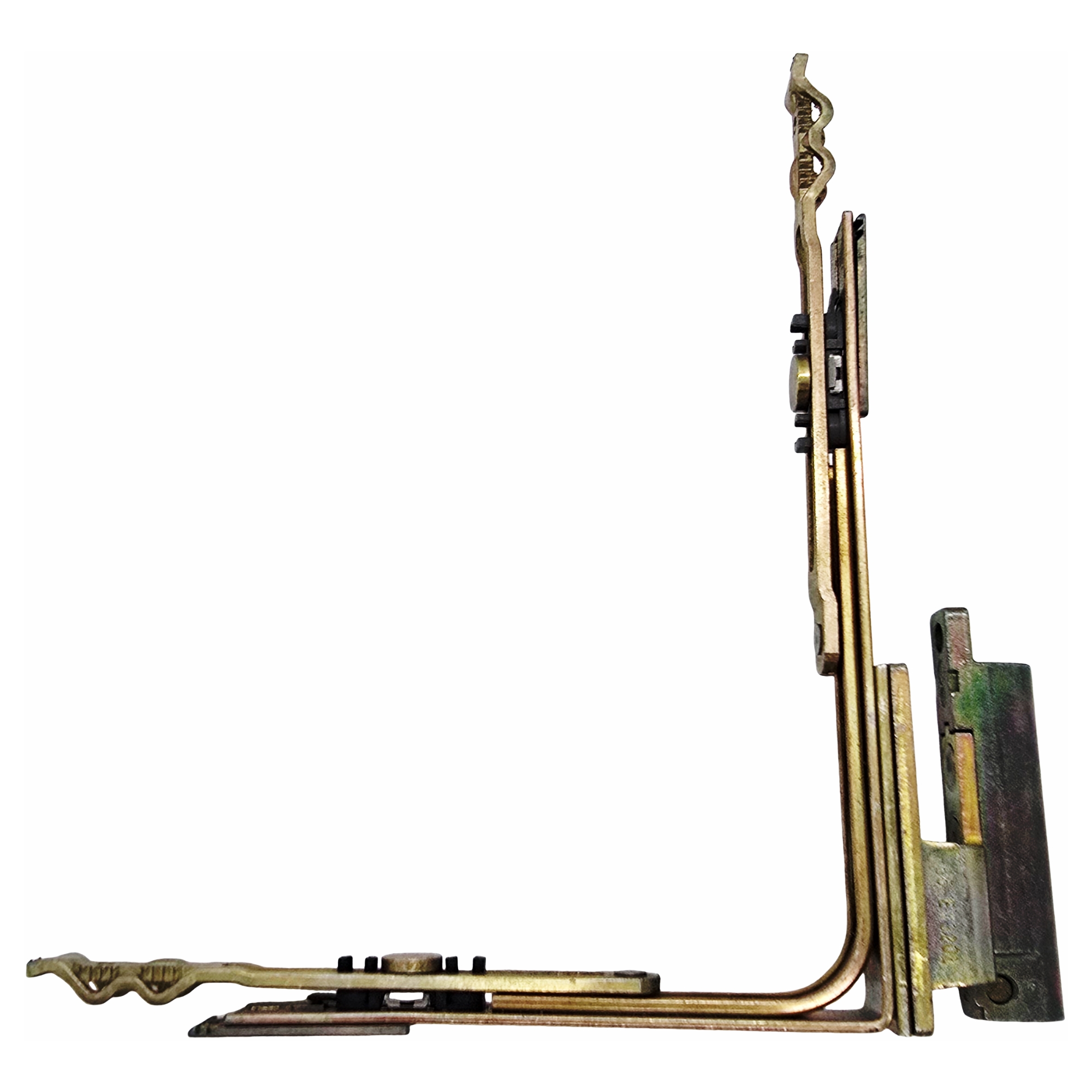 [BA] Aubi Eckumlenkung mit Eckband UW 320 L, hardware, messing/brass, Schnapper, Scharnier, Rahmen