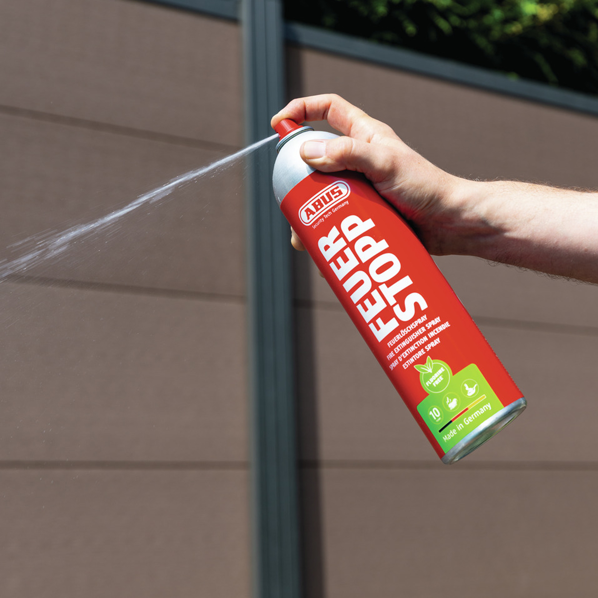 ABUS Feuerlöschspray Feuerstopp AFS625 fluorfrei, Kampfmittelspray, Löschspray, Mehrzweckspray, Deospray, Insektenschutz?