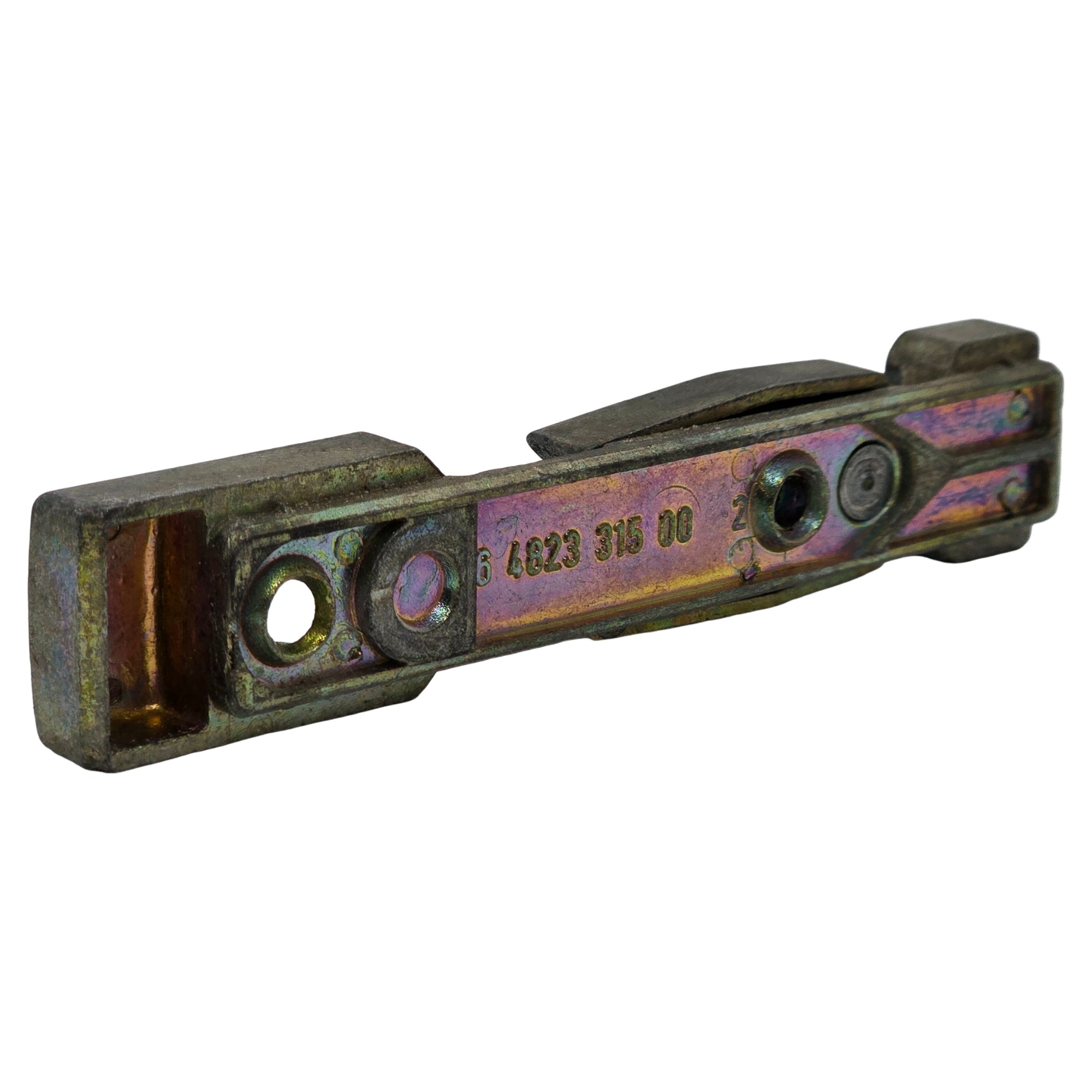 [BA] Roto Kippschließblech, verstellbar K604B828, K604A828, 6482331500, Scharnier, Metallteil, verchromt, Zugöse, Industrieteil