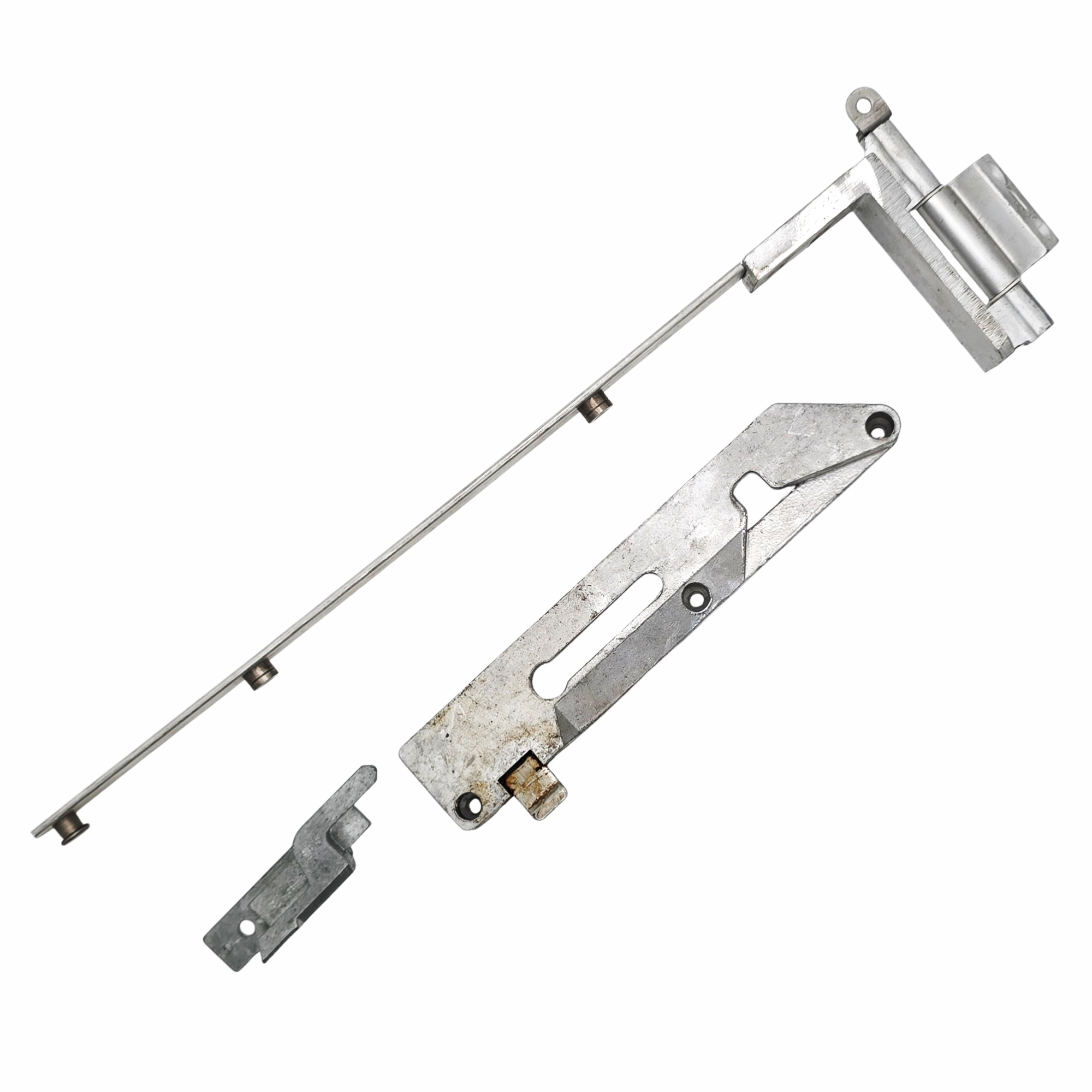 [BA] Hueck Hartmann Schere 2830 links, Schloss, Griffstange, Scharnier, Metallteile, Türbeschlag