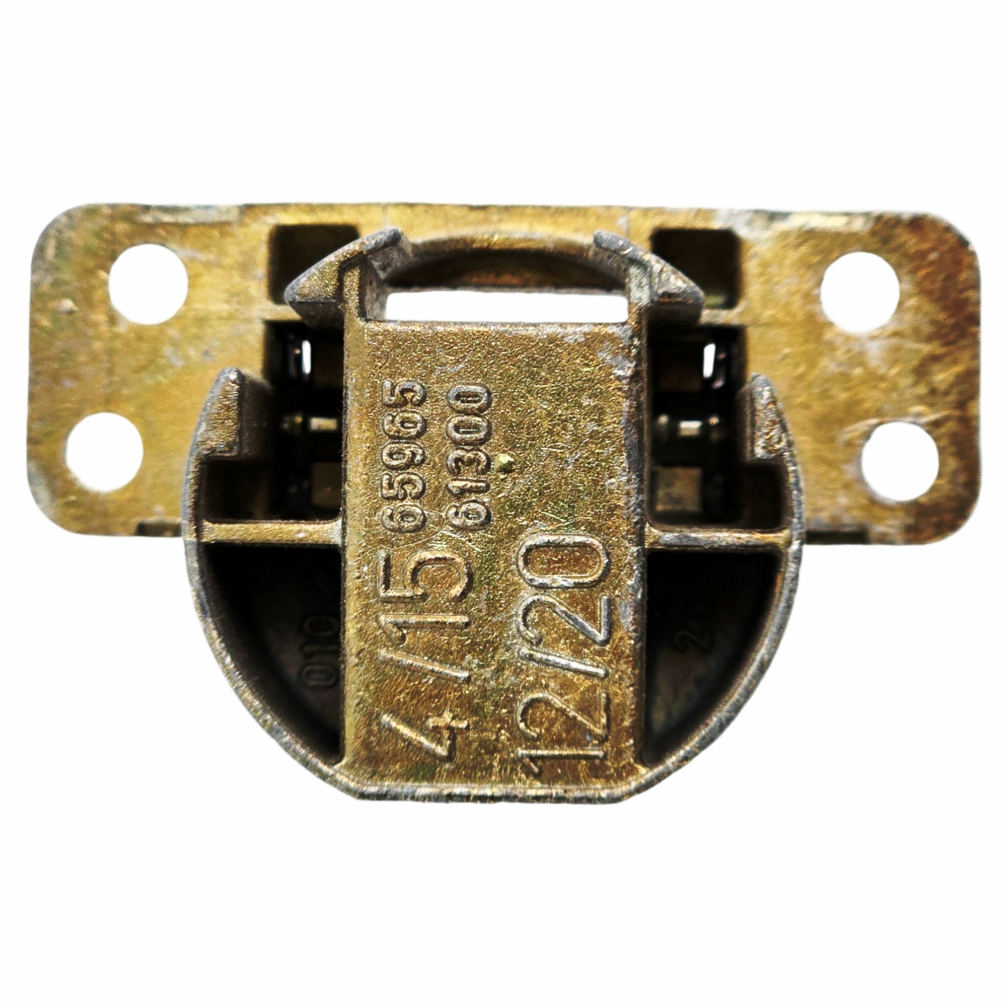 [BA] Roto Centro Axerlager, für 4 und 12mm Falzluft, Topf, M490B15007, elektrischer Anschluss, runder Stecker, Metallbauteil, Montageplatte, Bohrungen