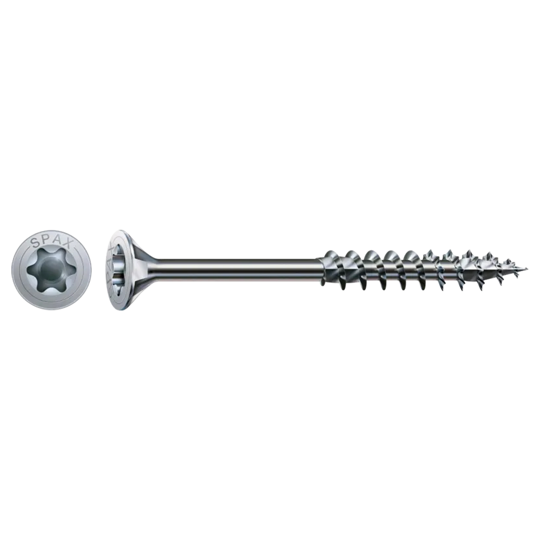 ABC Spax Senkkopf Torx T30 Wirox Größe 6,0x 160 mm TG, Schraube, Spanndraht, Schraubenausführung, Metall, Spitzschraube