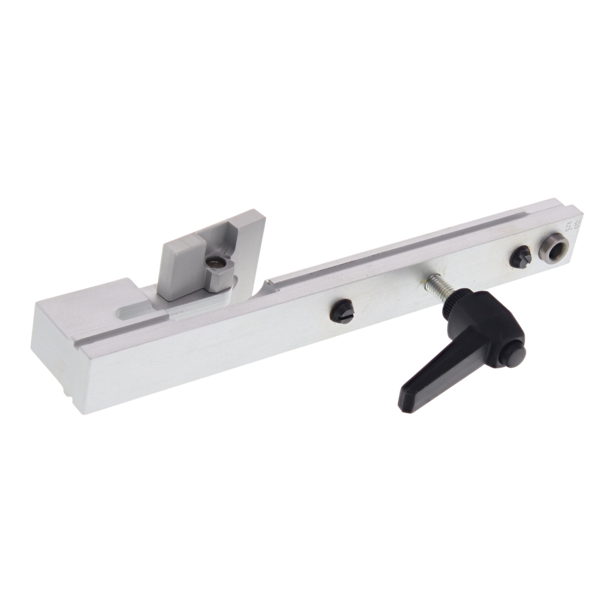 [BA] Hueck Hartmann Bohrschablone verstellb. Eckwinkel Flügel 07 605 0, Schiebelehre, Präzisionsführung, Aluminium, Gleitschiene, Klemmhebel