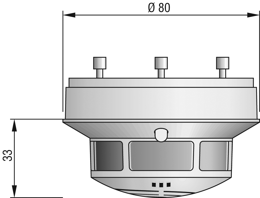 Hekatron Der Alleskönner ORS 142 im Set a 2 Stück, Diagramm, Handlung, Beleuchtung