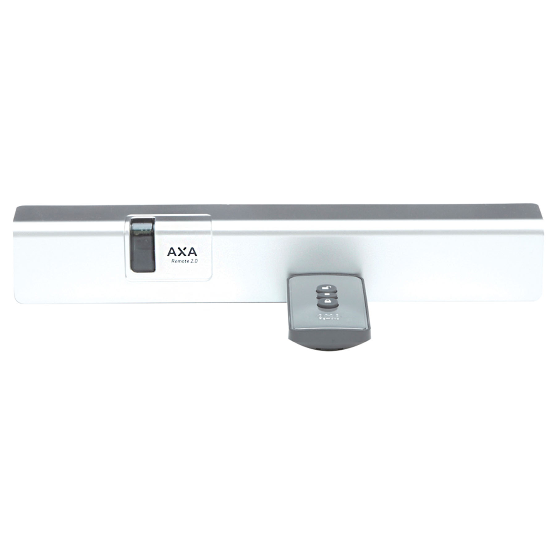 AXA Remote 2.0 Fensteröffner mit Fernbedienung Klappflügelfenster nach Außen öffnend grau weiß alu-line Alu-Line, Tafelwaage, Halterung, LED-Display, Schwarz-Weiß, Remote 2.0