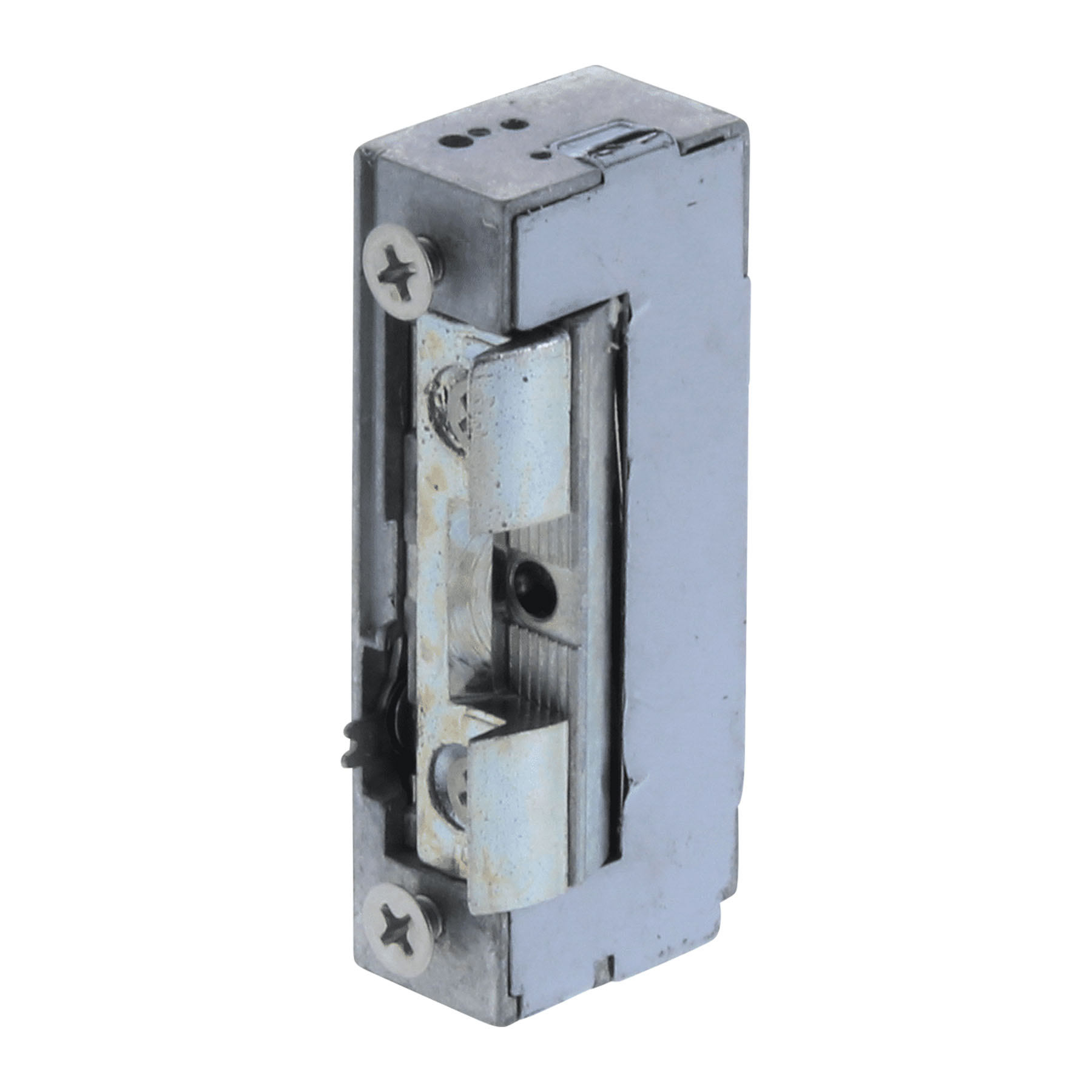 greenteQ elektrischer Türöffner BQ-D-1 E-Öffner mit starker Fallenfeder 10-24V, elektrischer schalter, Schalter, Metallschalter, Wand-Schalter, Doppelklemme, 机械装置, 电气元件, 金属部件, 螺丝固定, 门闩式开关