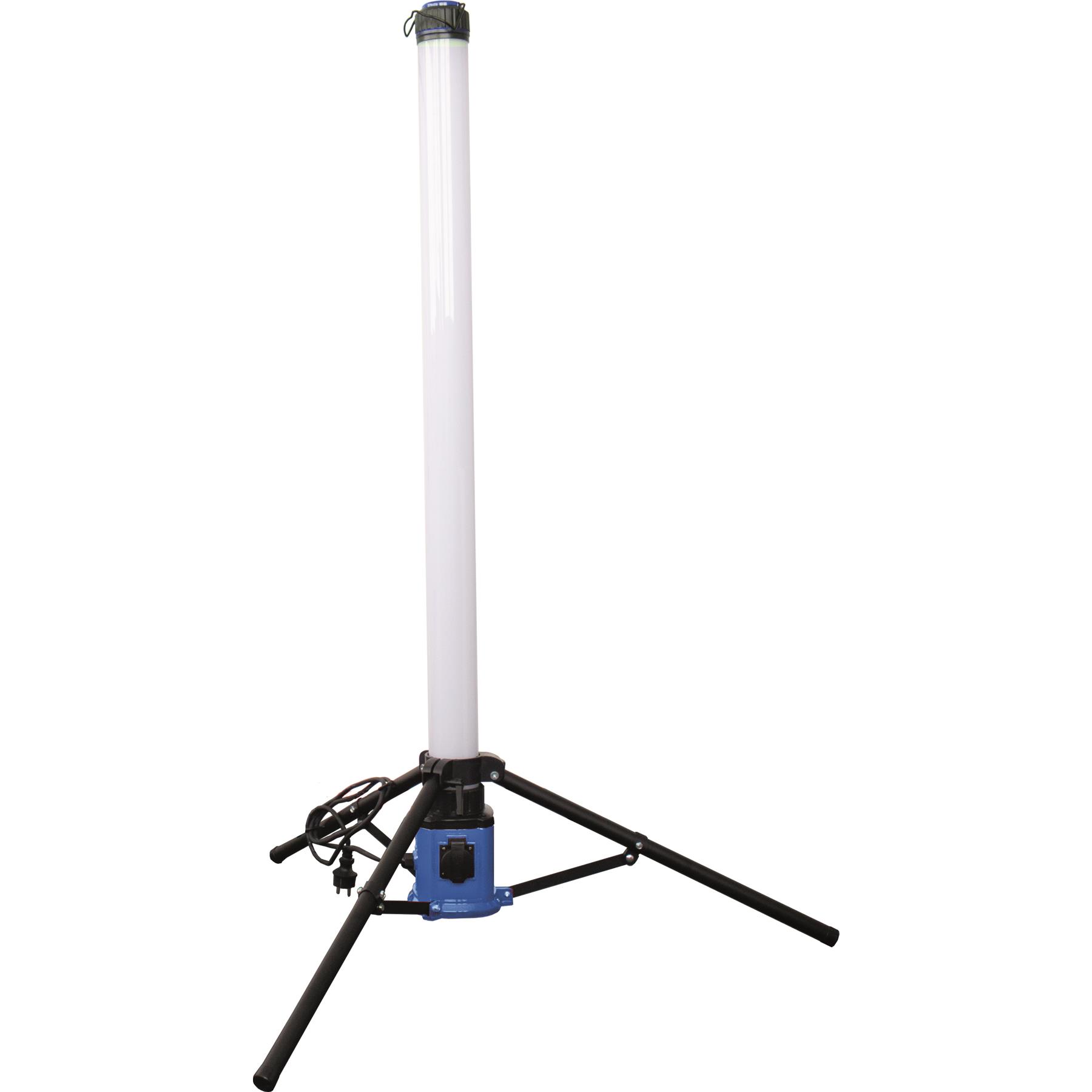 AS Schwabe LED Lichtsäule 360° Stativ-Leuchte 100 Watt  8000 Lumen Höhe 142 cm, Stativ
