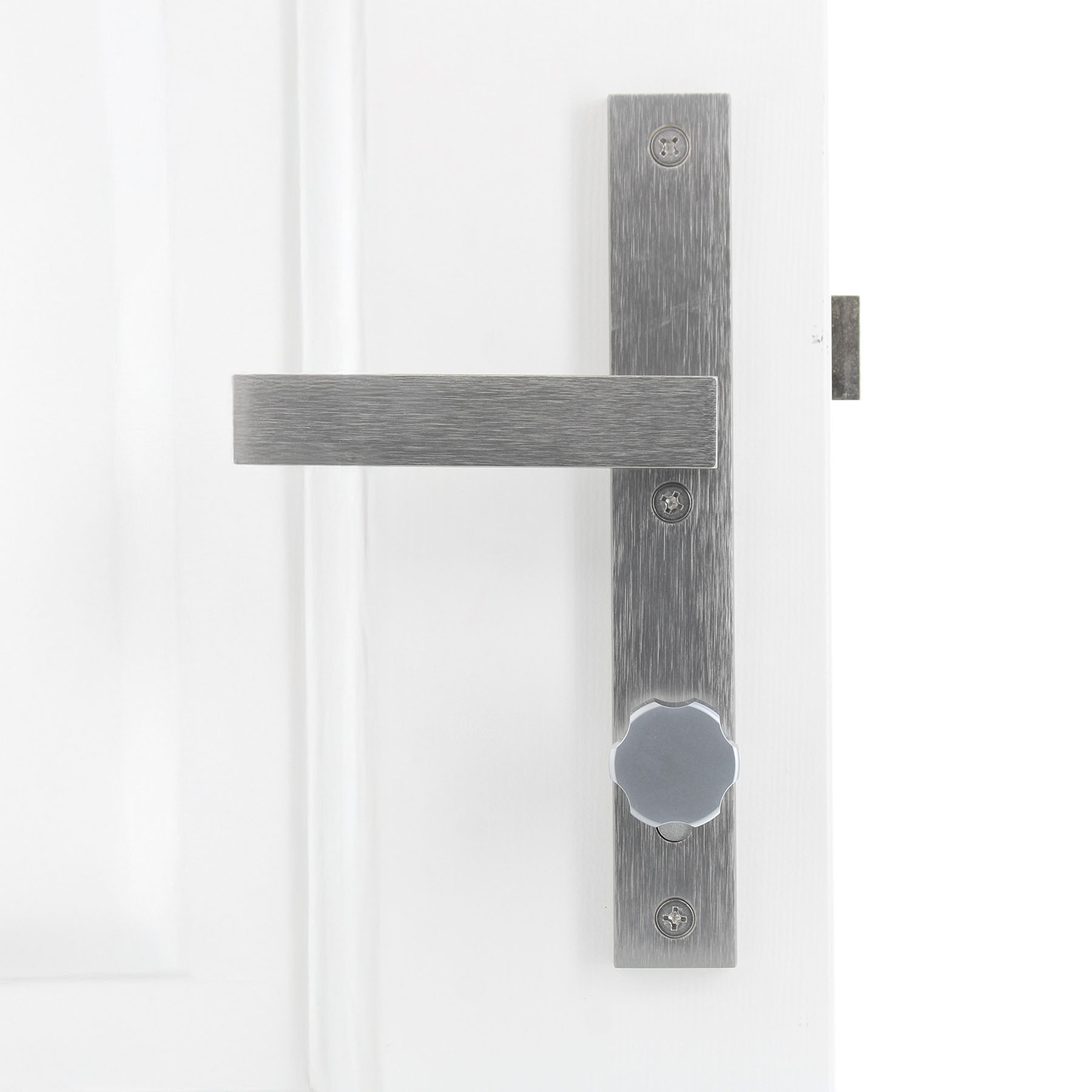 EasyTurn Knaufzylinder verschiedenschließend Serie ABUS EC660 Farbe silber Schließseite 70 mm Knaufseite 45 mm inkl. 3 Schlüssel, Türdriegel, Haustürgriff, Metall, Edelstahl, Schwarzgrau, Türklinke, Metall, Oberfläche gebürstet, Schwarz/Silber, Türbeschla