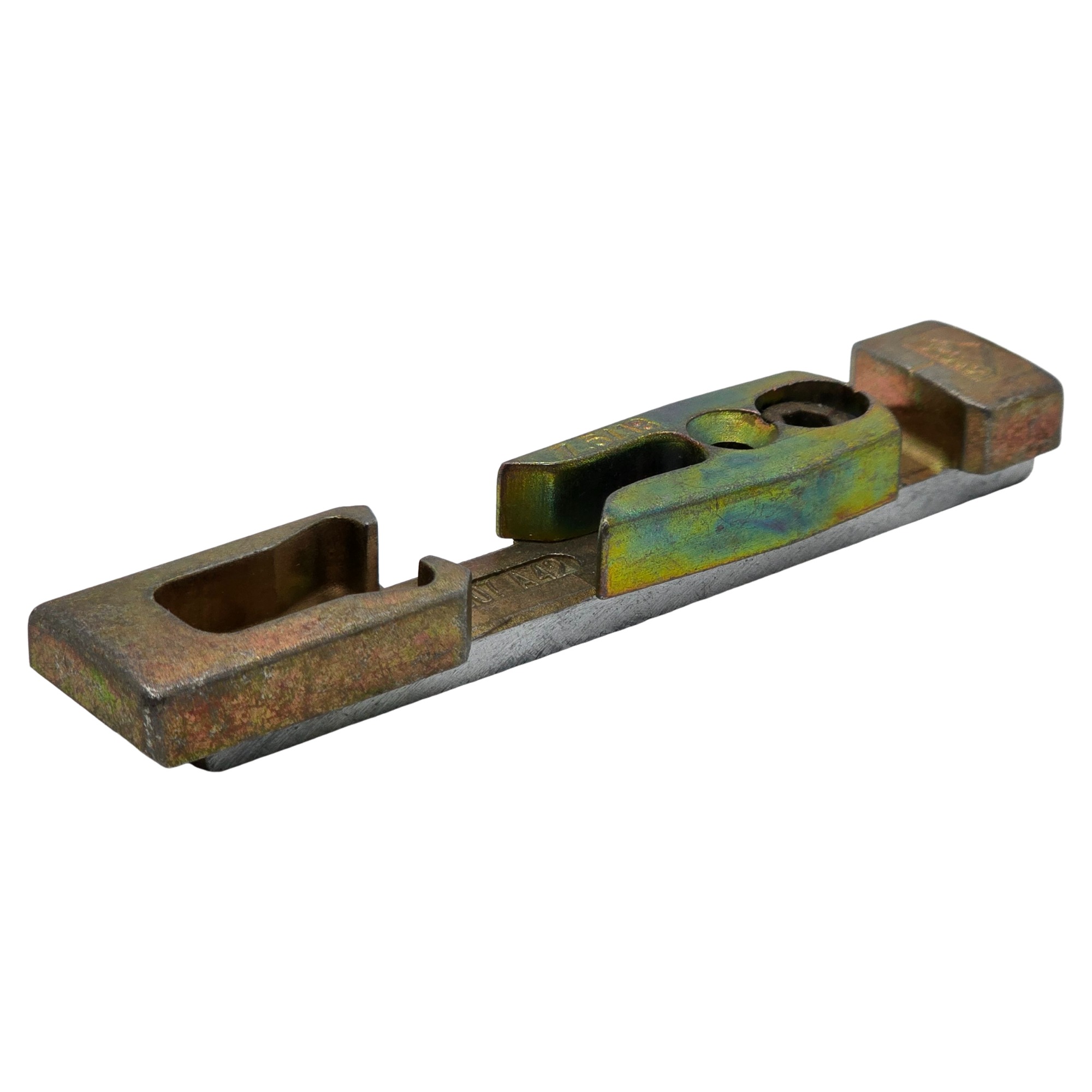 [BA] ROTO Centro Kippschließblech 100x19mm 6482386720 K607A42 7,5/18, Schraubenschlüssel, Sicherungsblock, Wegbegrenzung, Metallteil, Verschluss