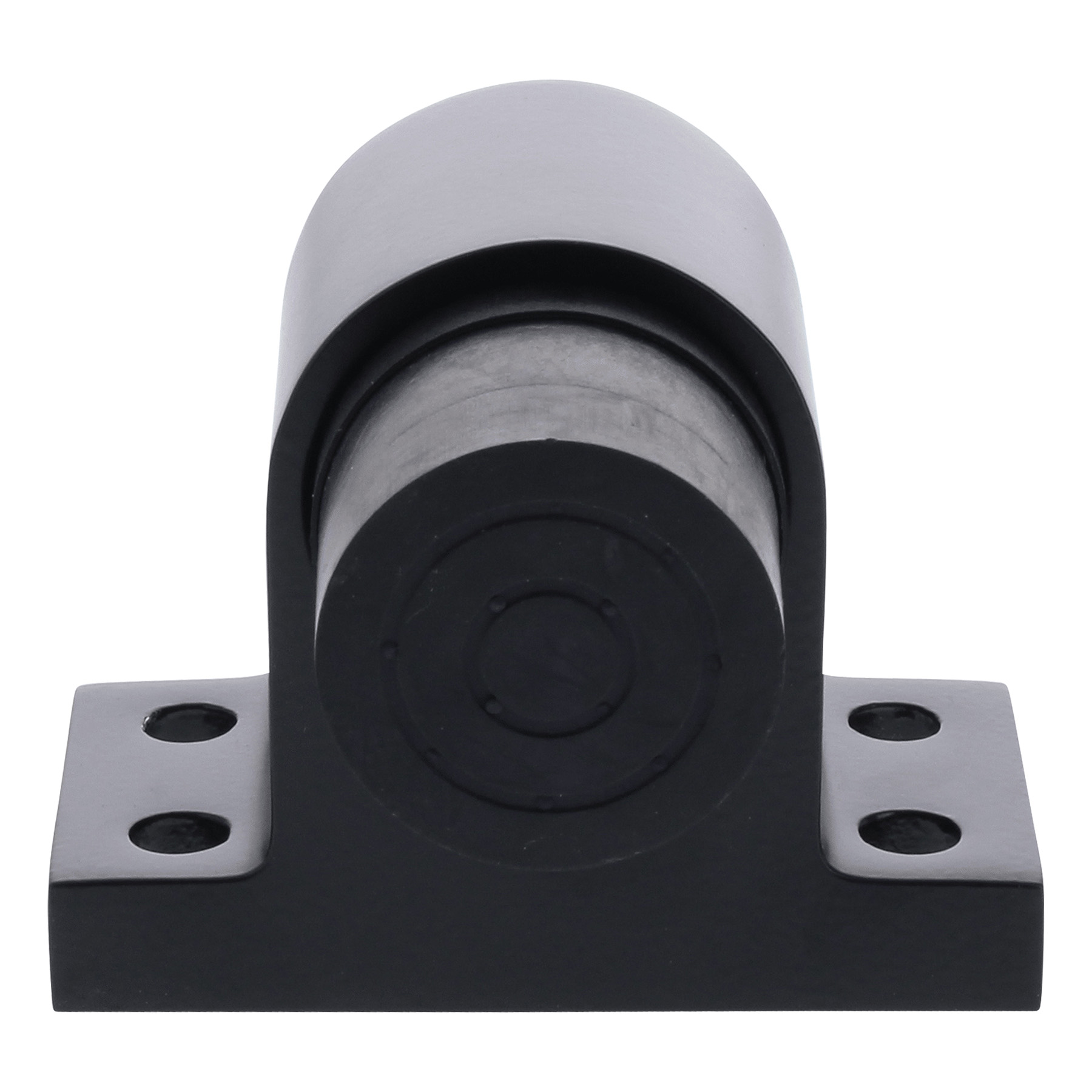 KWS Türstopper 2024 Türpuffer zum Aufschrauben ohne Haken schwarz (RAL 9005), Roller, Rolle, Rad, Befestigung, Montage