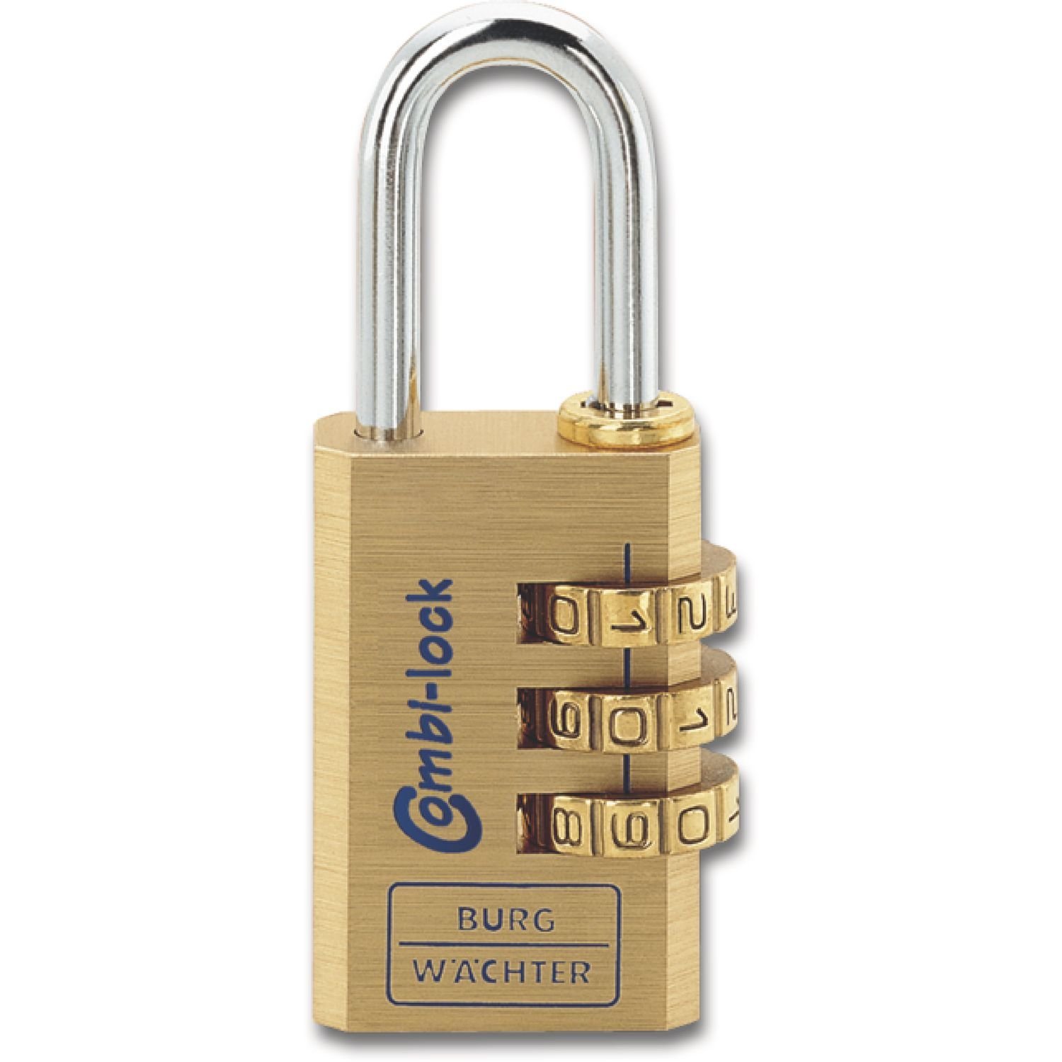 [BA] Zahlen-Vorhangschloss Combi Lock 80 Combi 80 40 M SB, Vorhängeschloss, Schloss, Metall, Messing, Kombinationsschloss, Schloss, Kombination, Brass, Metall, Padlock