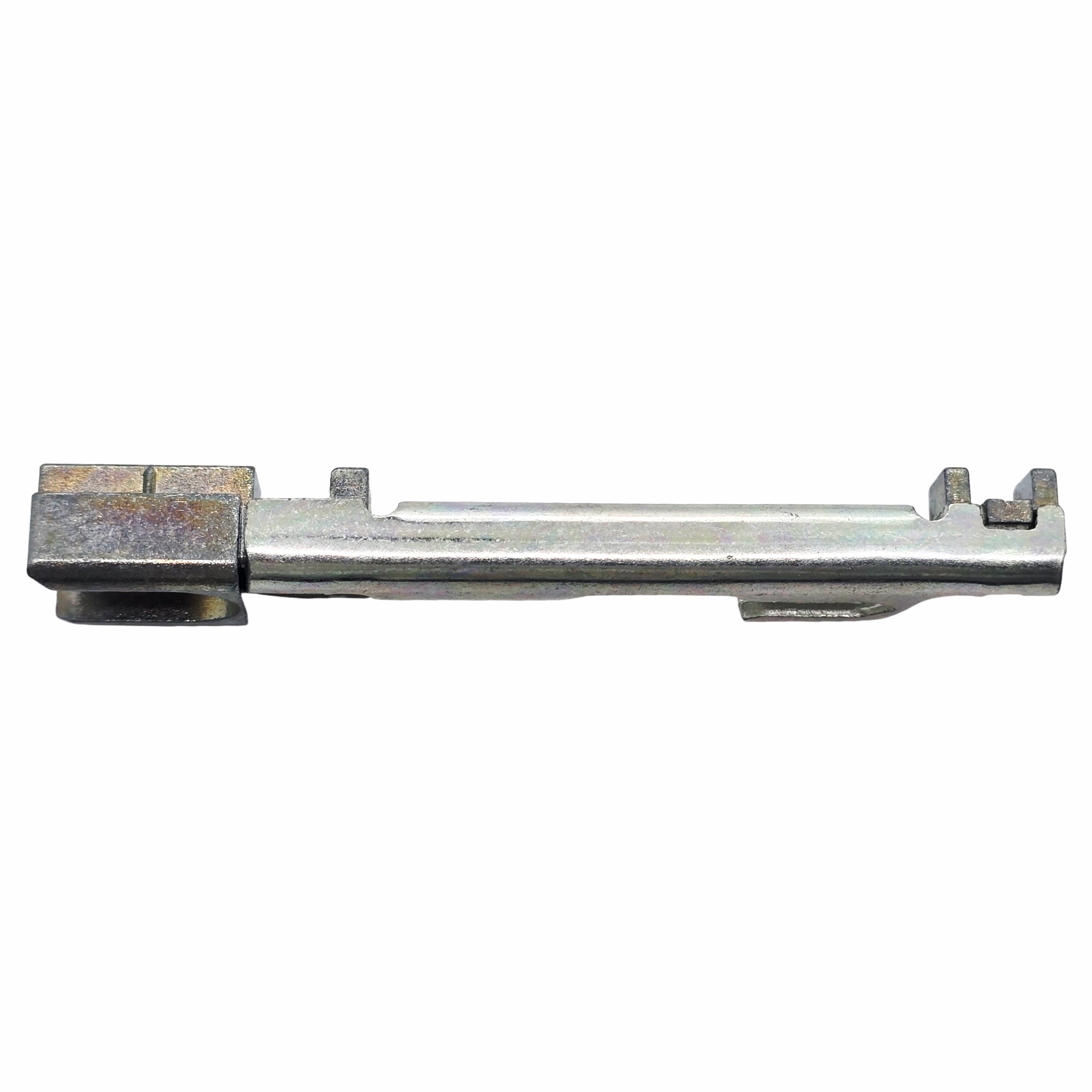 [BA] Aubi Kippschließblech KT803 L, KT803-6LV01, mechanical component, metal rod, slotted edge, industrial part, silver metal