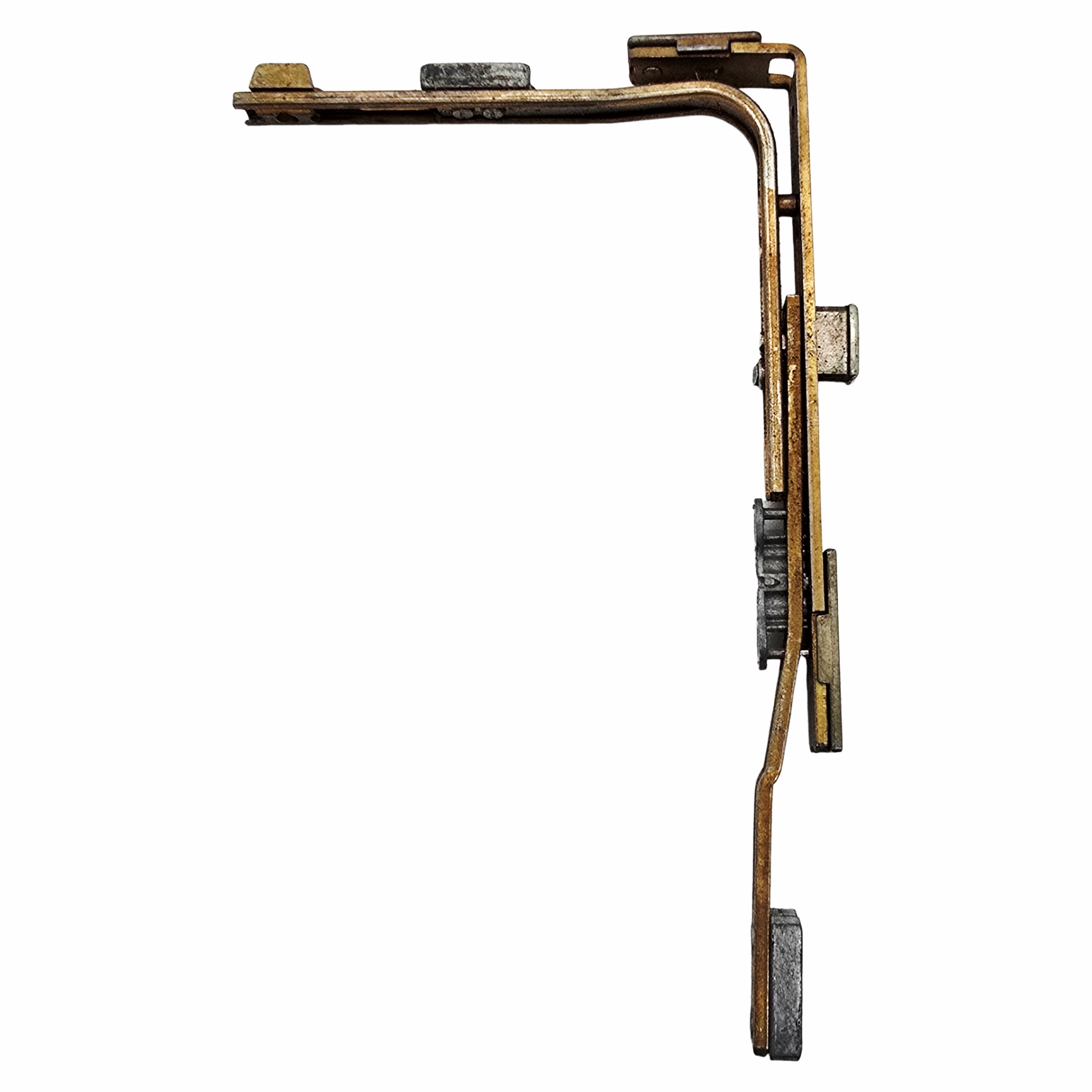 [BA] Roto Centro 101 Sicherheits-Sondereckumlenkung Anschlusslänge 135/135, mechanisch, Gerät, metallisch, Rost, Gadget