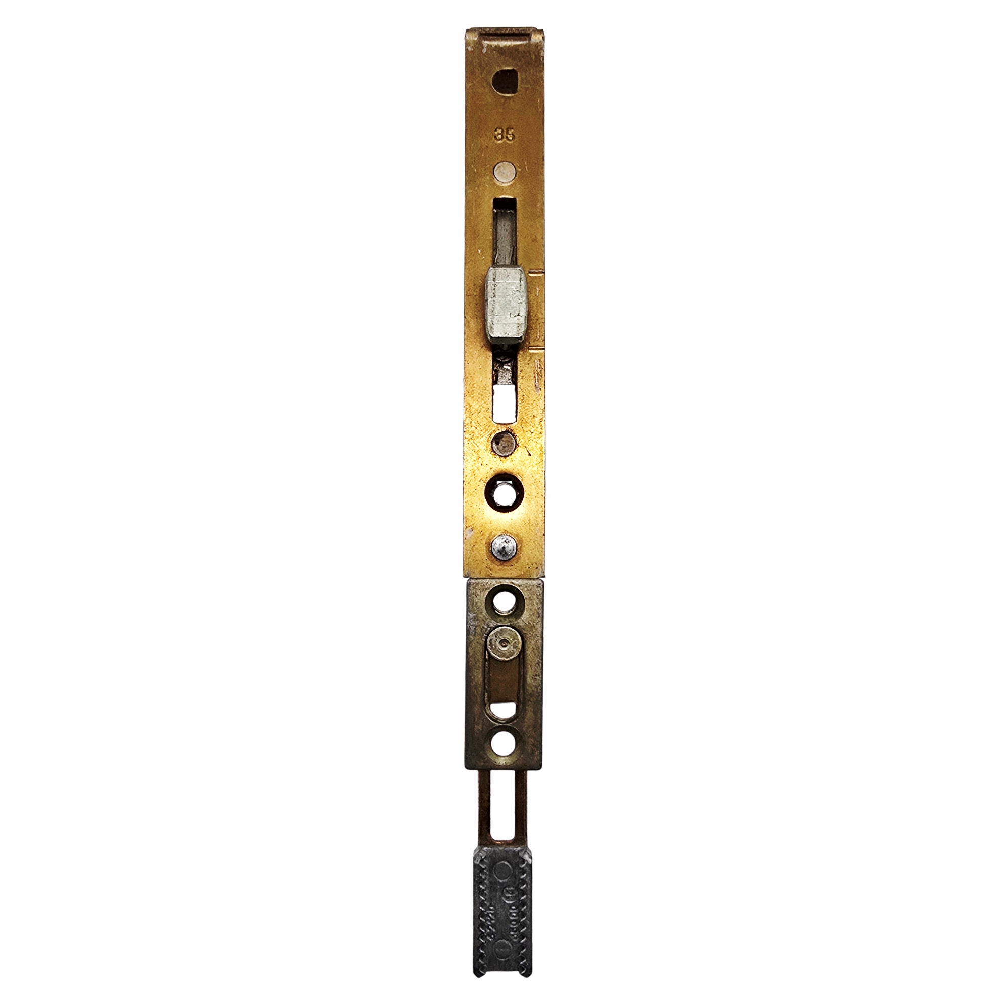 [BA] Roto Centro 101 Sicherheits-Sondereckumlenkung Anschlusslänge 135/135, mechanisch, Schalter, Hebel, Kupfer, Anschluss