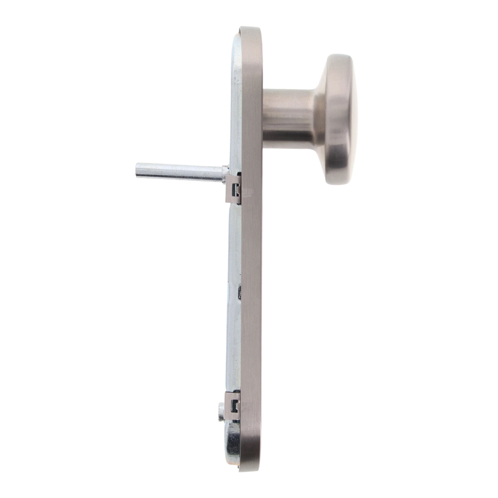 [EOL]Schutzrosetten-Garnitur 55 mm ZA PZ niro, Zylinderknauf, Türknauf, Metallplatte, Schlitzstift, Silberne Oberfläche