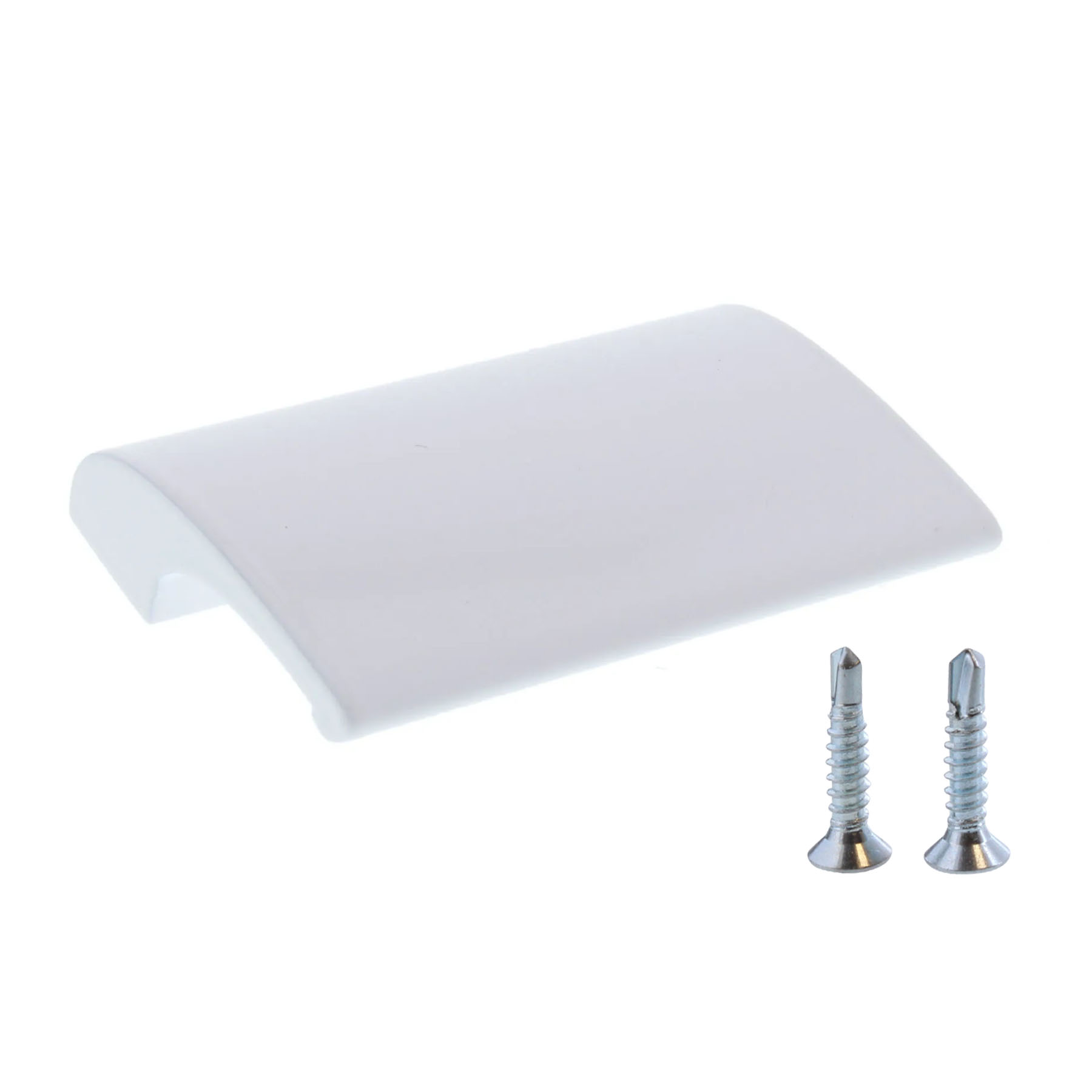 ToniTec® Balkontürgriff weiß Terrasentürgriff Aluminium 82x49x21mm mit Schrauben, Maschine, Schraube