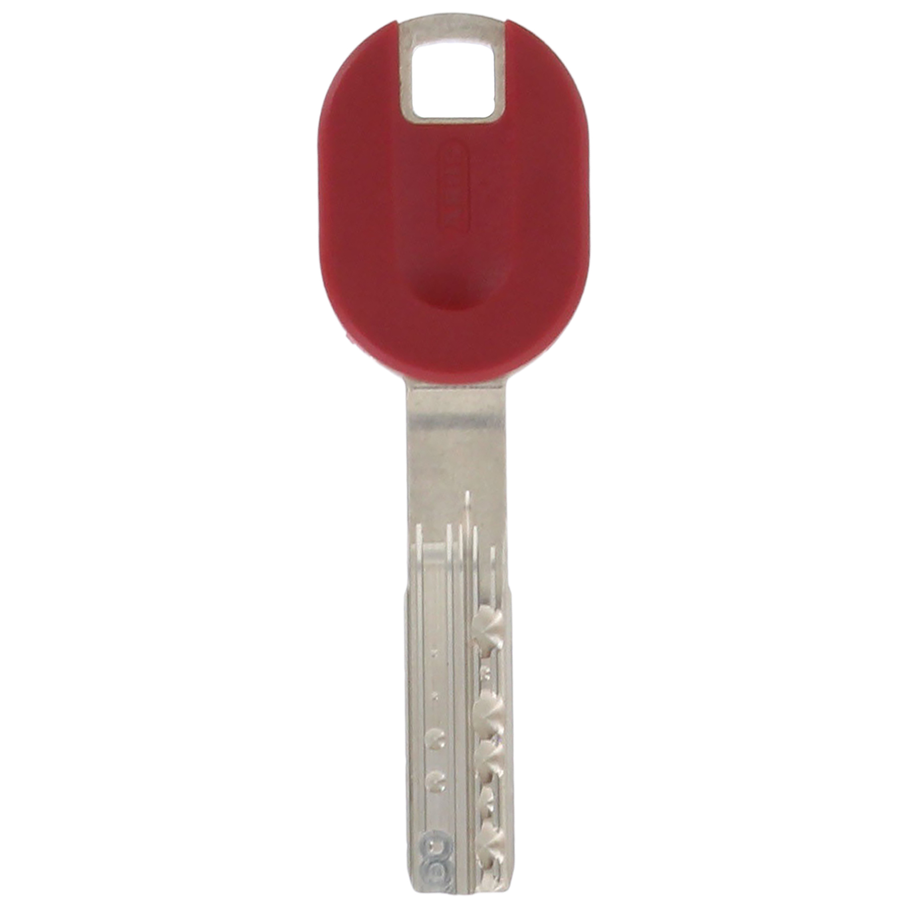 ABUS Bravus 2500 3500 Magnet Nachschlüssel für Einzelschließungen Eigenprofil mit Pro Cap rubinrot, Schlüssel, Schlüssel