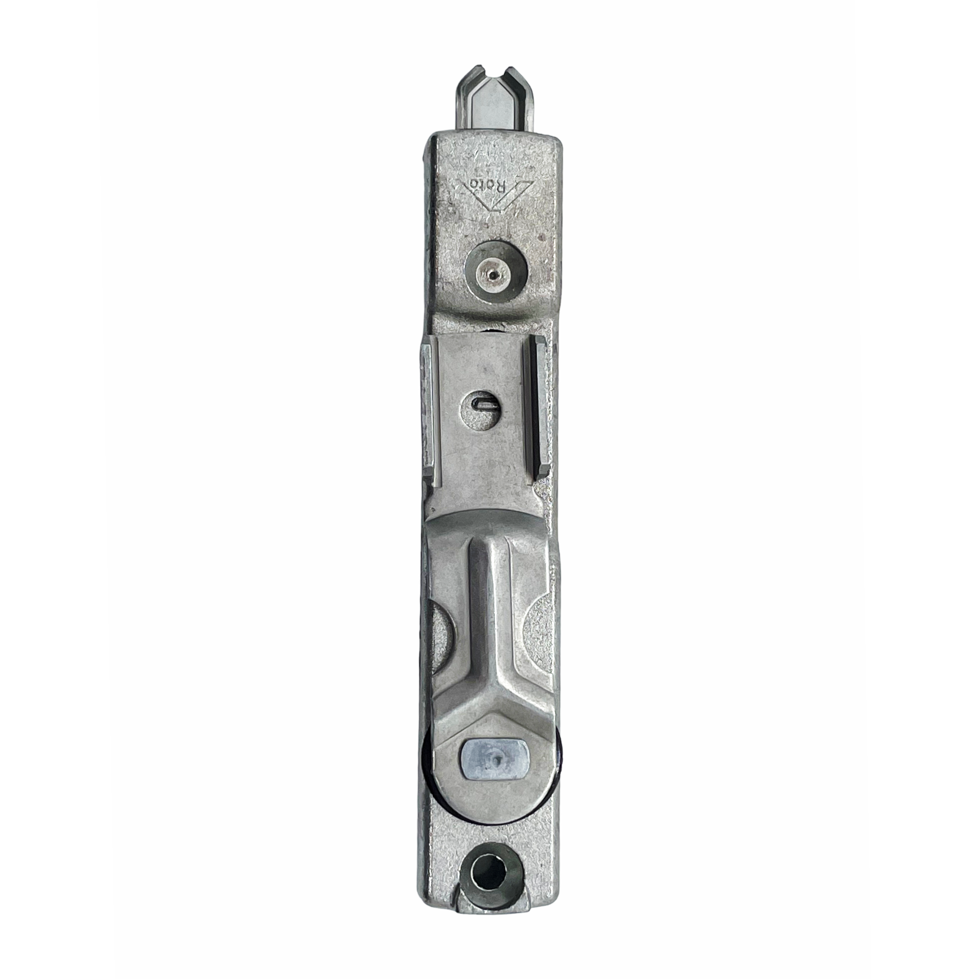 Roto NT Kantenriegel Beschlagsaufnahmenut, mechanisches Gerät, metallisch, Schlitz, Zahnrad, Schraubenloch