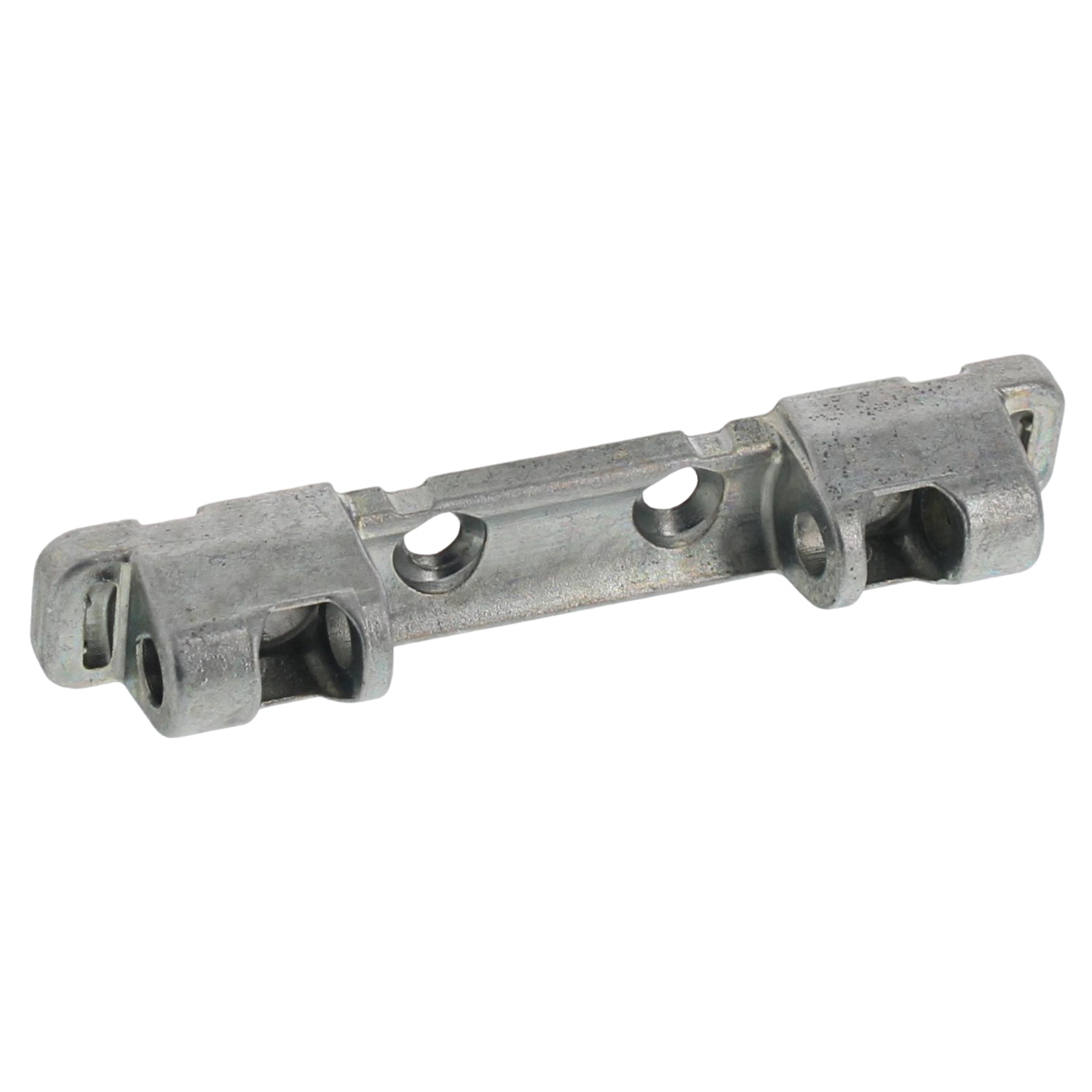 GU SCHERENLAGER Silber, Halterung, Metallteil, Bohrlochreihe, Lötverbindung, Industriekomponente