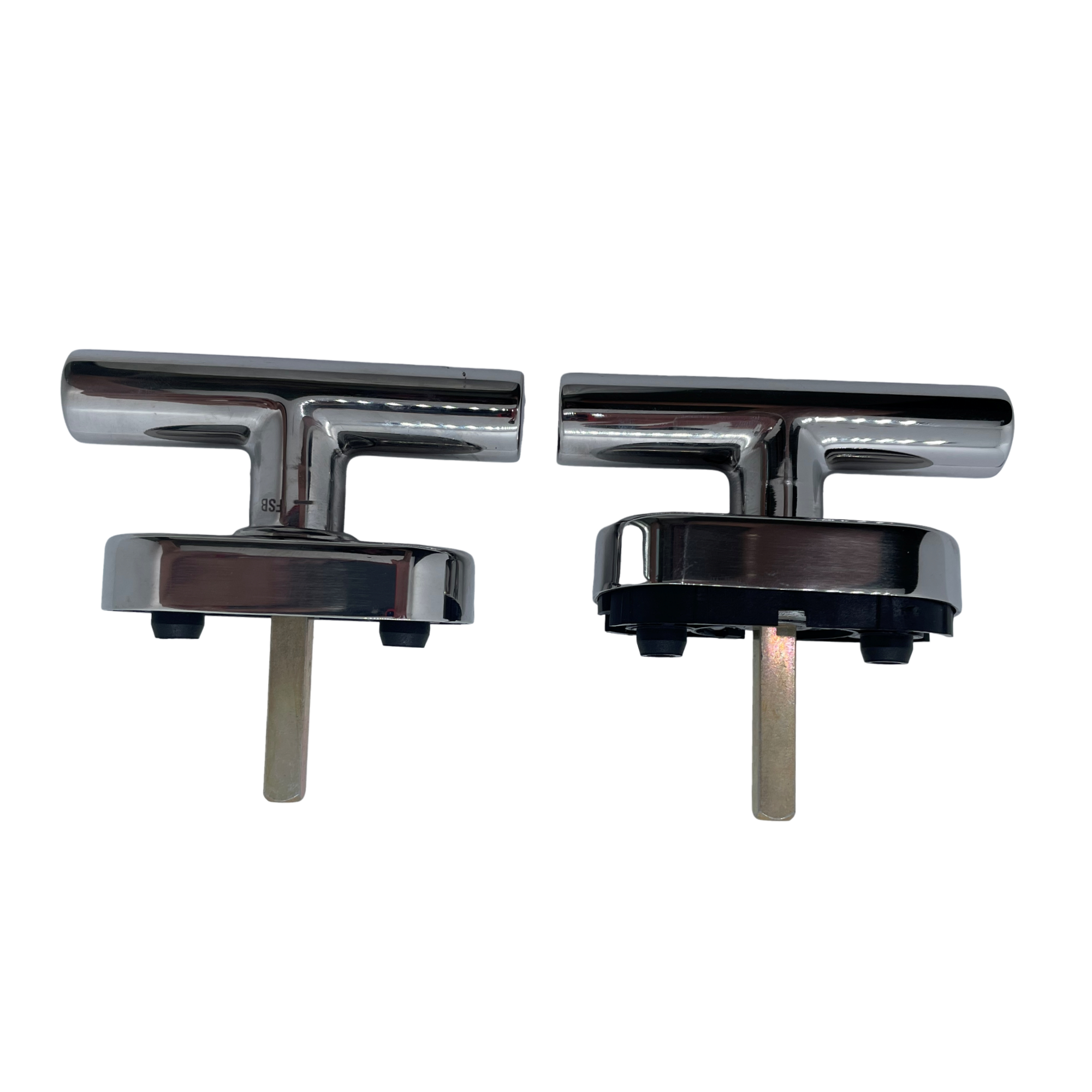 [BA] FSB Fenstergriff 3499 35 mm Vierkant Edelstahl poliert, Türgriff, Chrom, Hebelgriff, Bassplatte, Metallischer Finish
