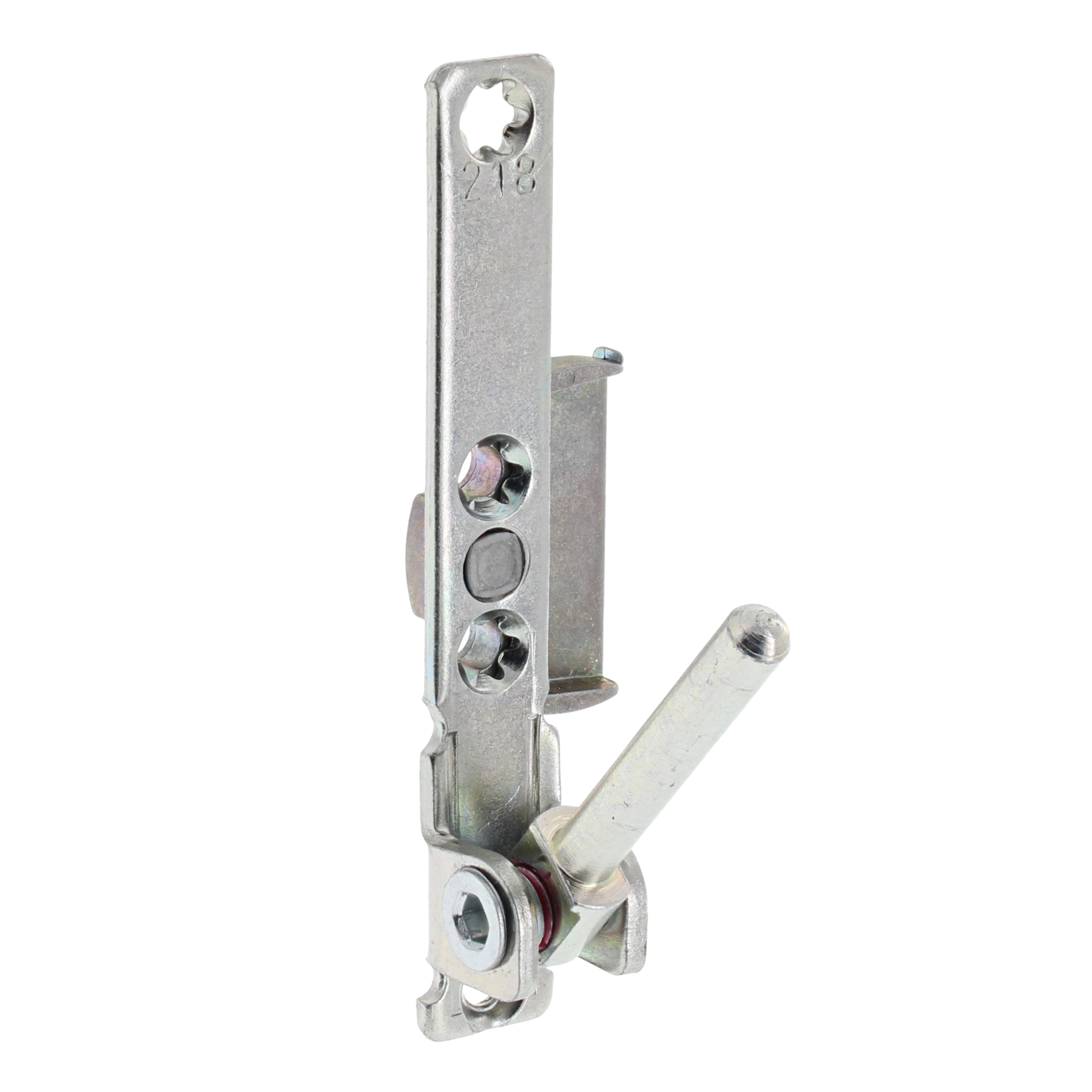 [BA] Aubi Ecklager EB320 Links, Türverriegelung, Verriegelungsmechanismus, Metallbeschläge, verstellbare Verriegelung, Silberne Oberfläche