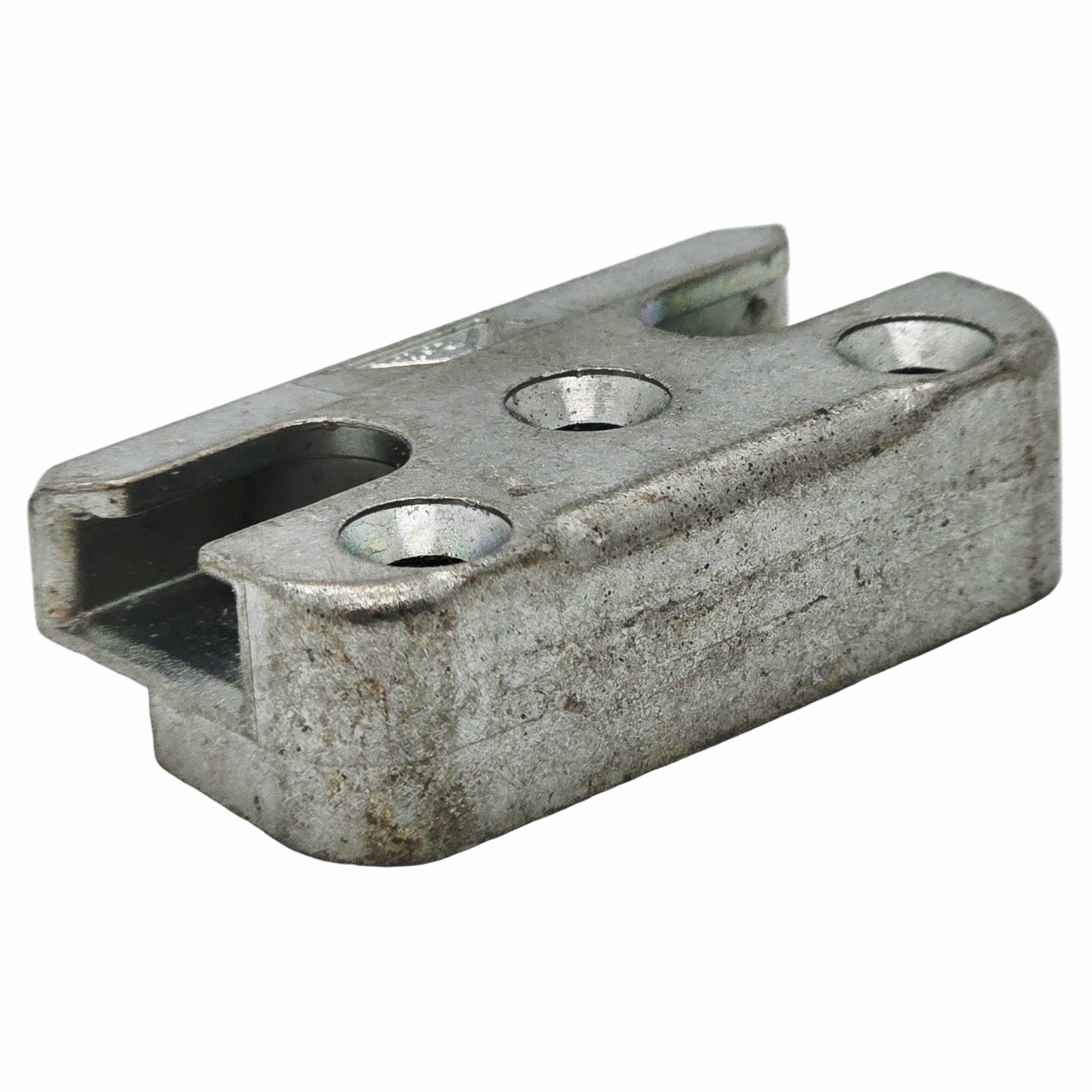 [BA] Sicherheitsschließstück K NR 284  335 886 ROTO NT, metallblock, schienenklemme, blockkomponente, bearbeitetes metal, silber-grau