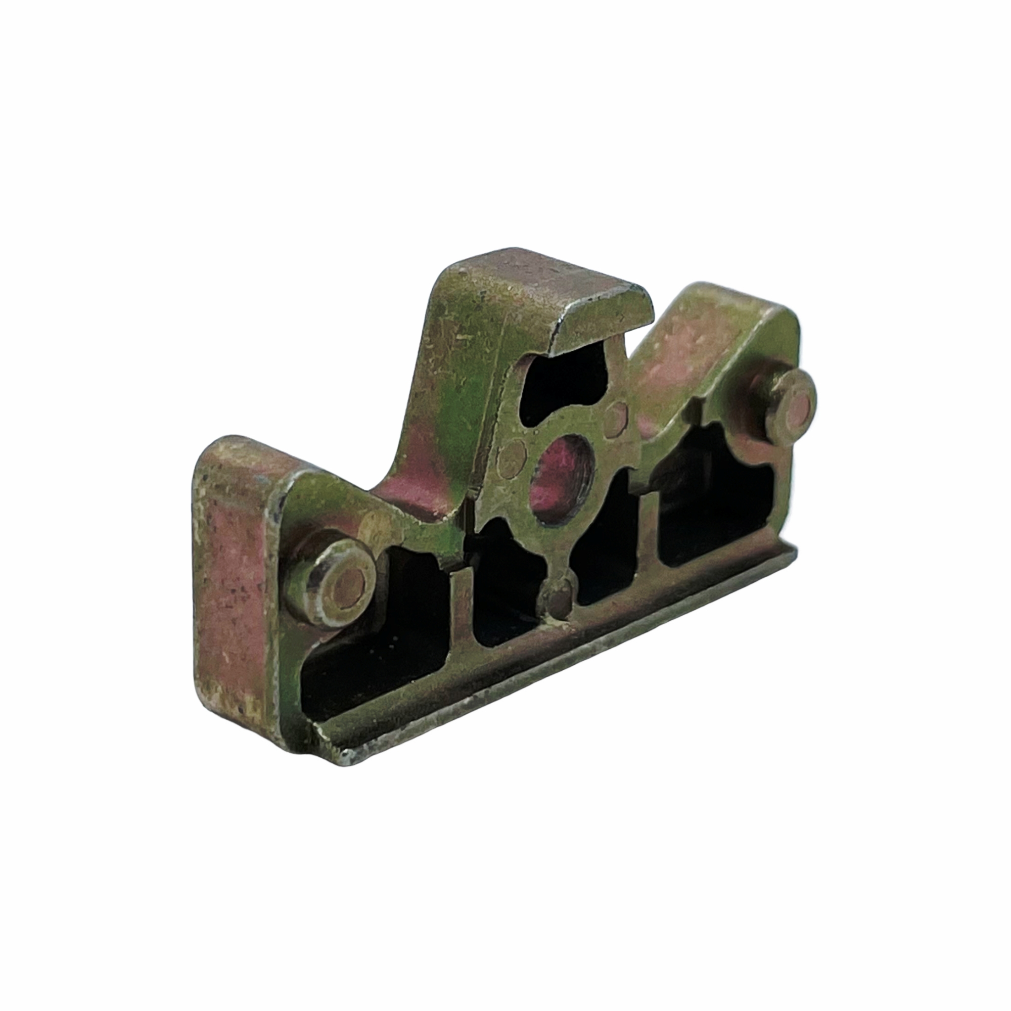 [BA] Roto Centro 101 Anschlag für Niveauschaltsperre M803A03008, mechanisches Teil, Metallhalter, grün Rost, Montageclip, Industrieller Beschlag