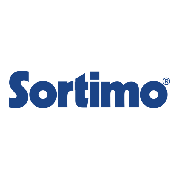Sortimo, Sortimo Logo, blaues Logo, Markenlogo