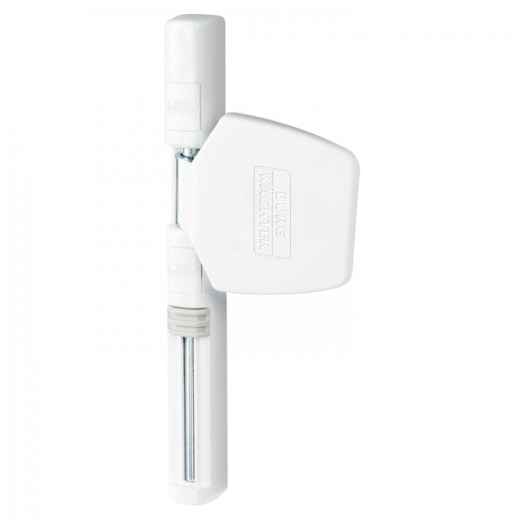 Burg Wächter Winsafe WS 44 WS44 Scharnierseiten-Sicherung für Fenster VdS-anerkannt weiß braun Weiß, Adapter, Elektronik