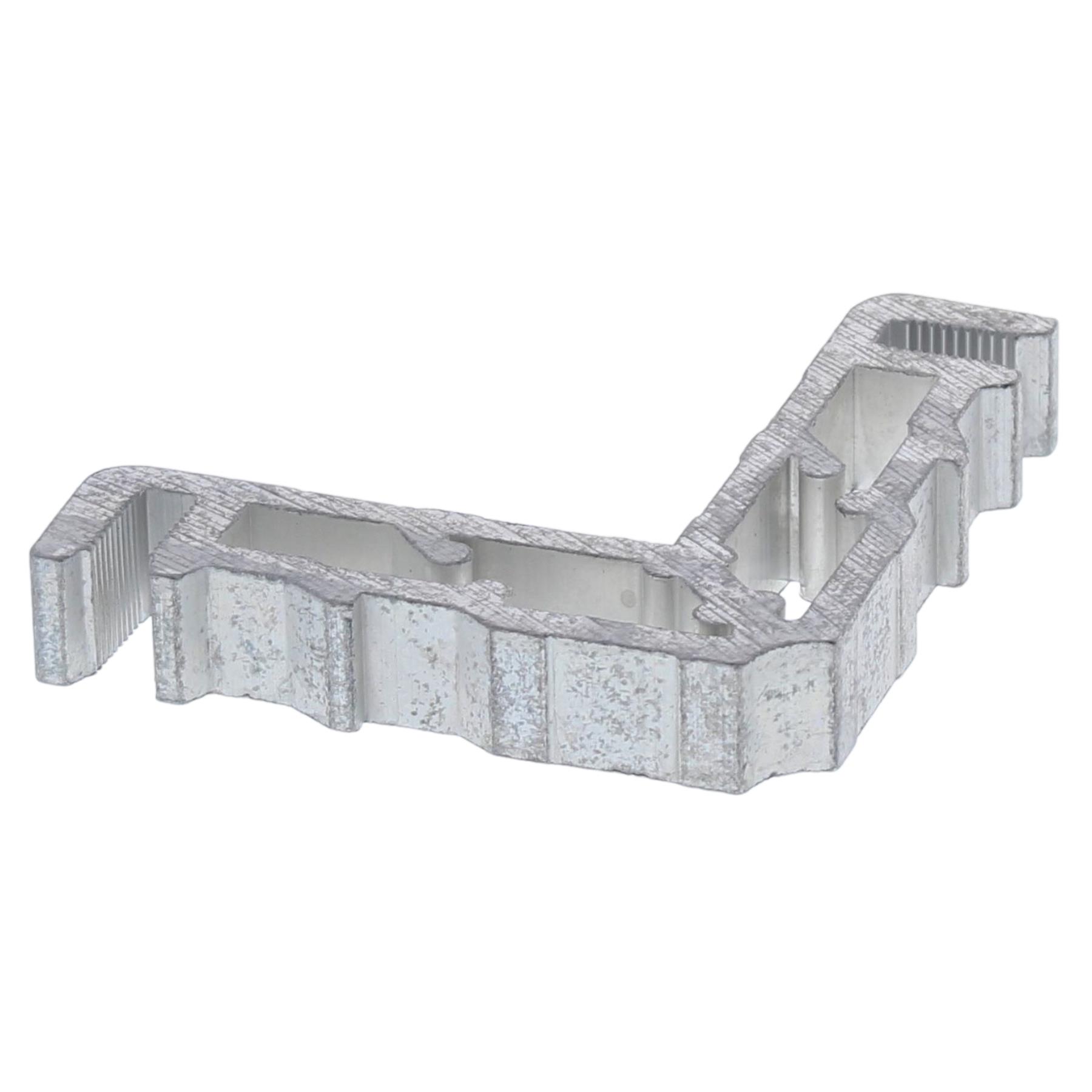 HUECK HARTMANN Eckwinkel 63 x 63 x 11 mm 770050, Aluminium, Krippe, Babybett, Wohnen, Treppe