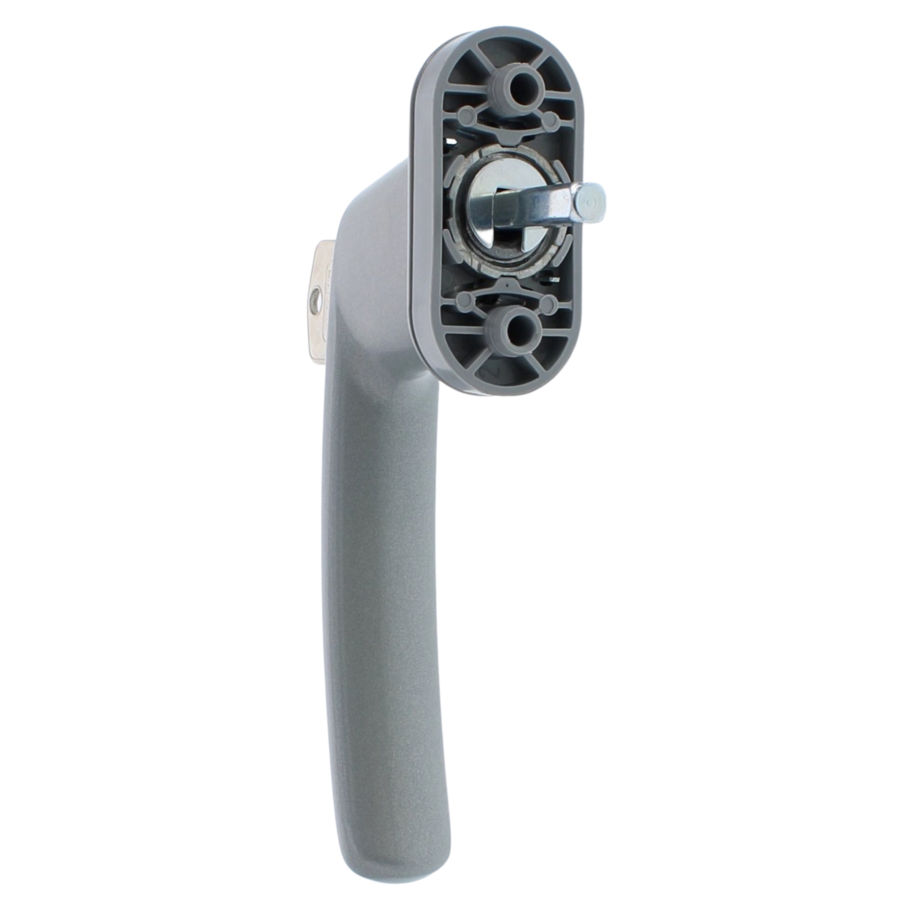 ABUS Fenstergriff abschließbar FG200 AB208 mit verstellbarem Vierkantstift Silber
