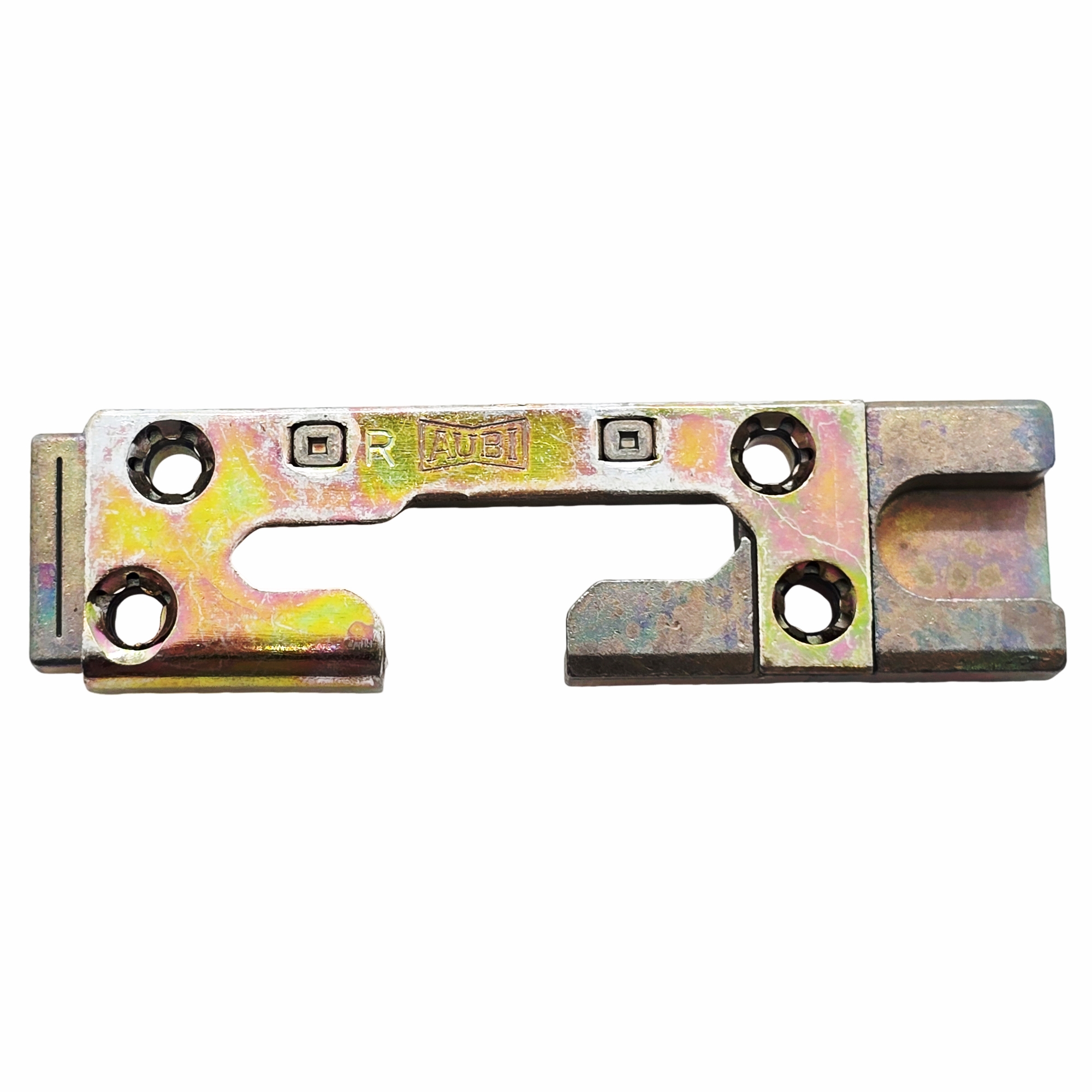 [BA] Aubi Kippteil KT876R, Rechts, Metallteil, Schraubenlöcher, Irideszierende Oberfläche, Kartuschen-Haken, schmale Nut