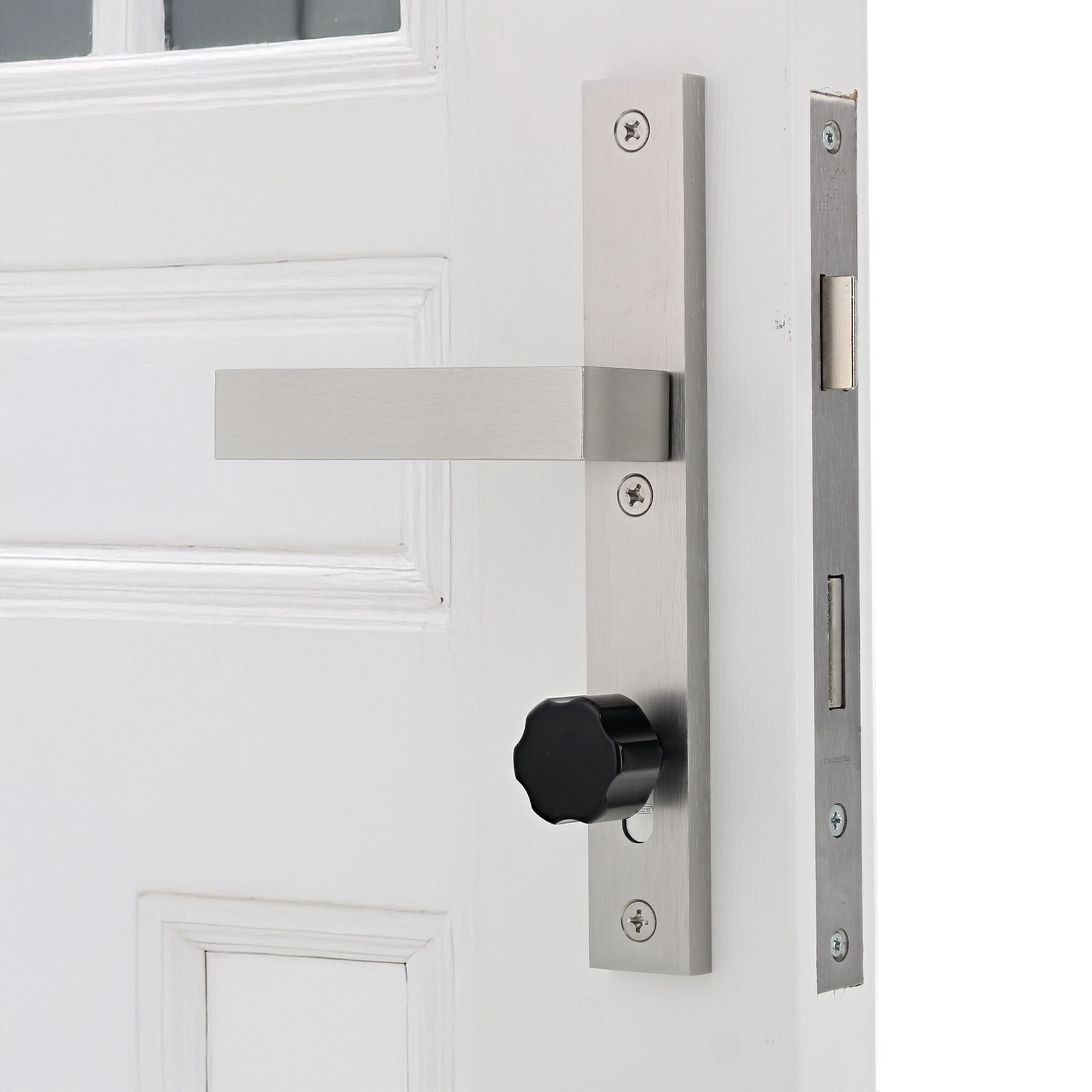 EasyTurn Knaufzylinder verschiedenschließend Serie ABUS EC660 Farbe schwarz Schließseite 70 mm Knaufseite 45 mm inkl. 3 Schlüssel, Türknopf, Türdrücker, Edelstahl, Schloss, Weiß, Türdriegel, Messing/ métal, Schnalle, Türdrücker, Weißes Holztür, Türdriegel