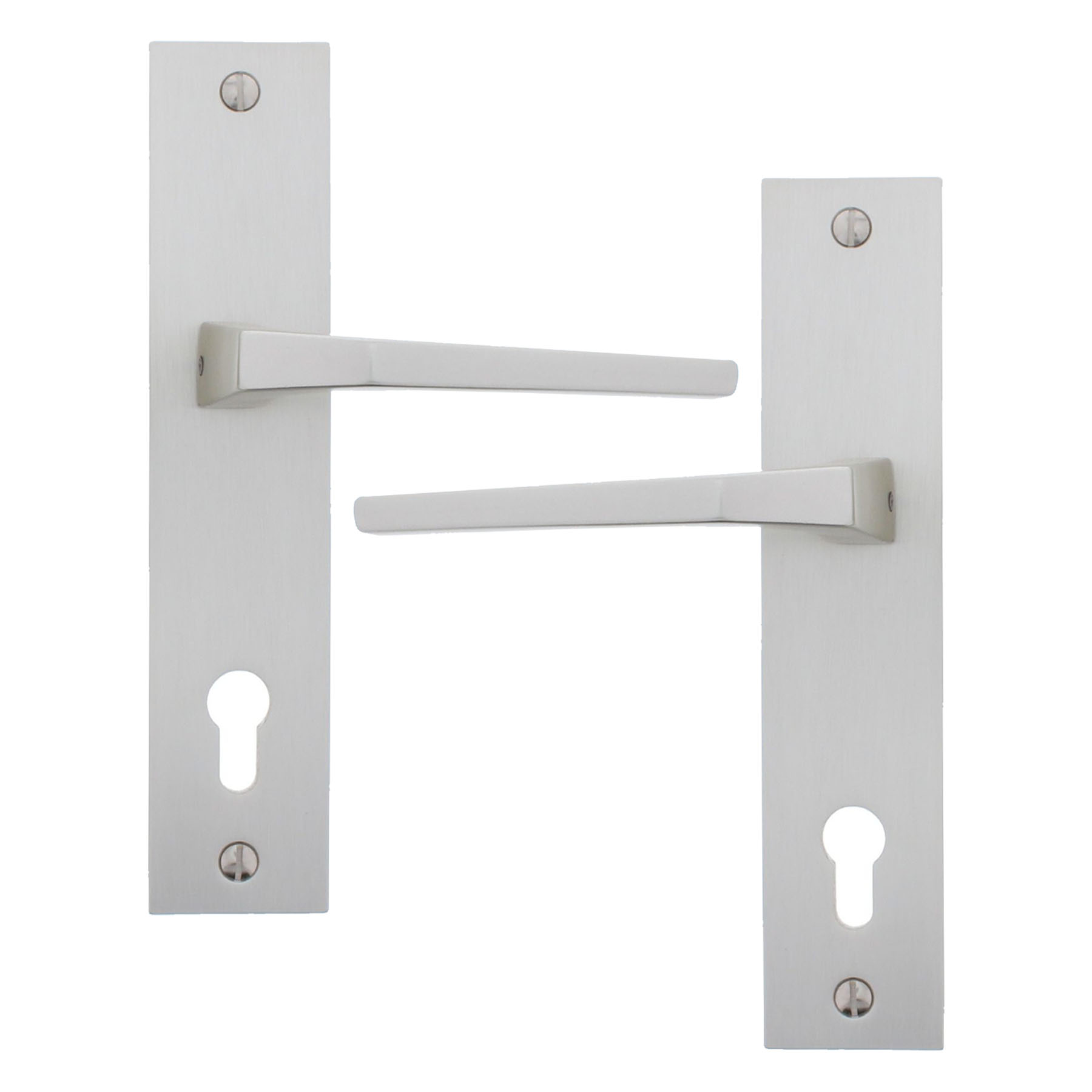 Dieckmann Schutz-Drücker-Garnitur Massiv Rondo ES0 15 mm / 92 mm Neusilberfarbig, Griff, Griff, Griff, Griff