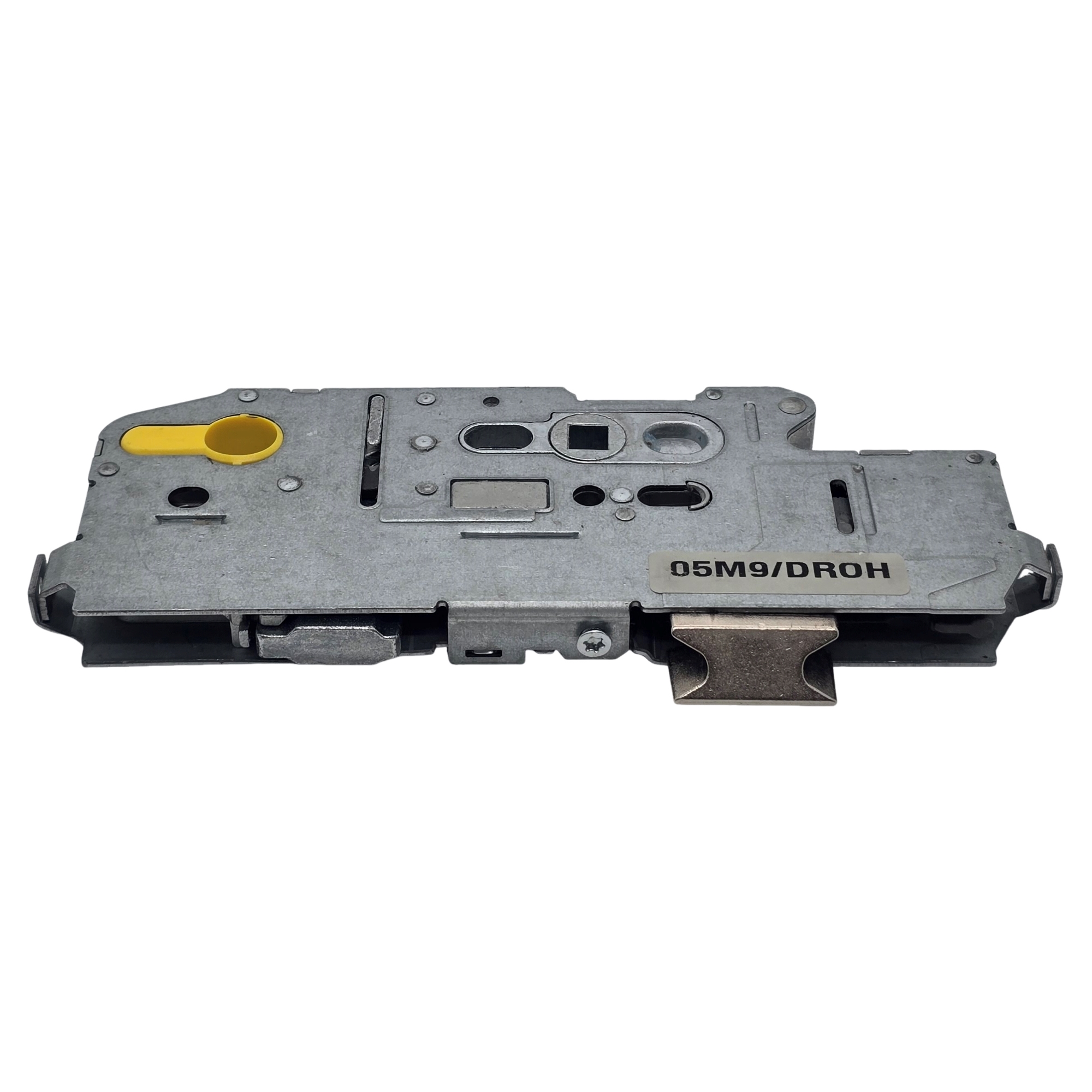 [BA] Fuhr MSAFE 855 mit breitem Riegel 55-72-8-PZ, Automotive fuse box, Metallgehäuse, Gelber Griff, Steckplatz, Beschriftung 05M9/DROH