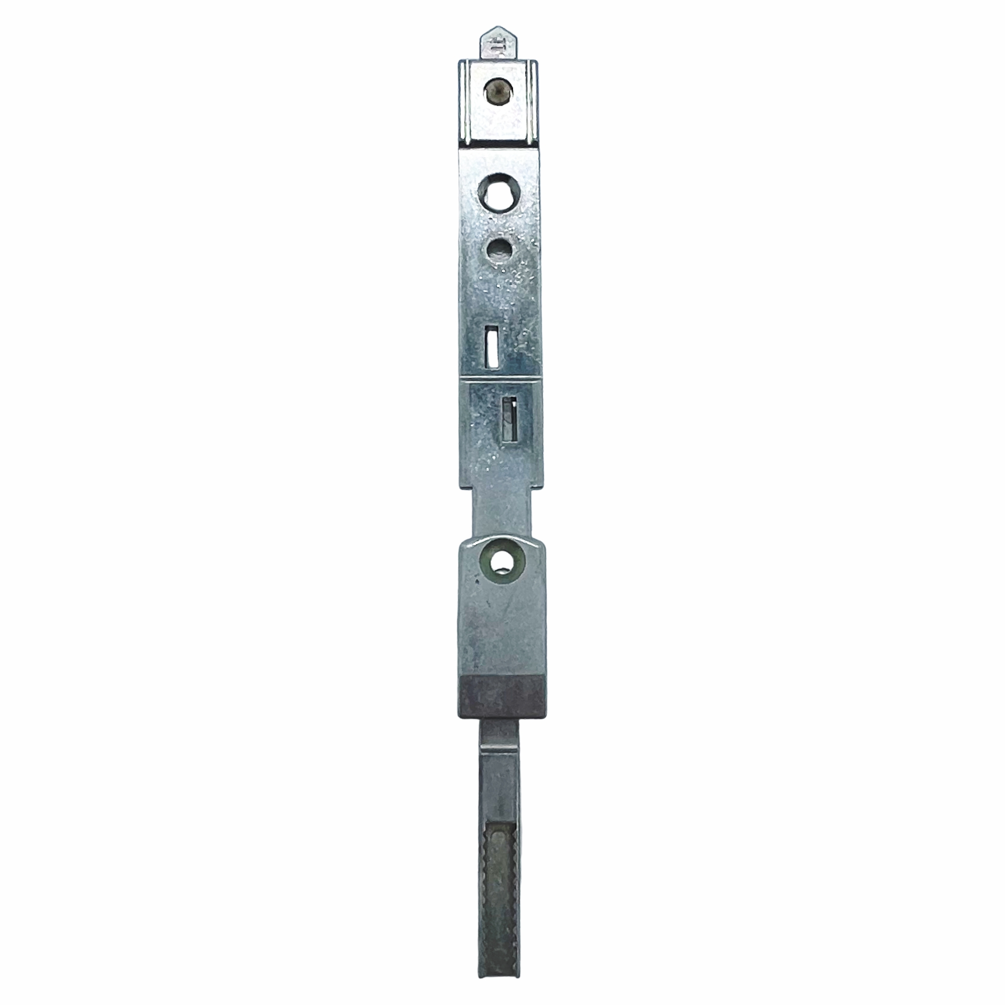 [DS] MACO HAUTAU Endverschluß oben f. Stulpflügelgetriebe Euronut silber MACO Multi-Matic 203496, Schlossverriegelung, Türschloss, Zugriffsschlitz, Metall, Stangenriemen