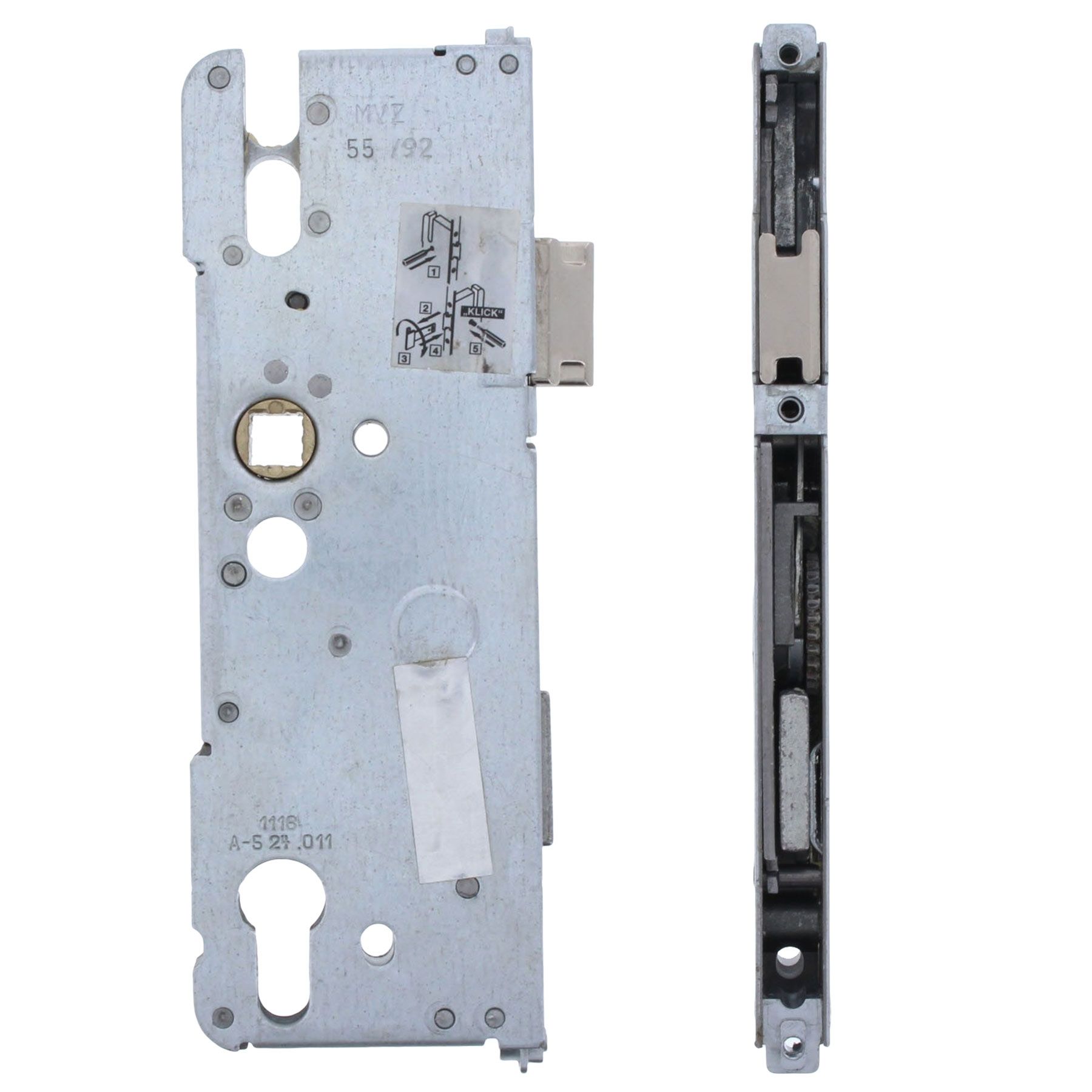 [BA] Roto Basisschloss C500 55/92/10 A-544.095-55 TS8662 449967, Türschloss, Schlossmechanismus, Metallgehäuse, Einsteckzylinder, Beschläge