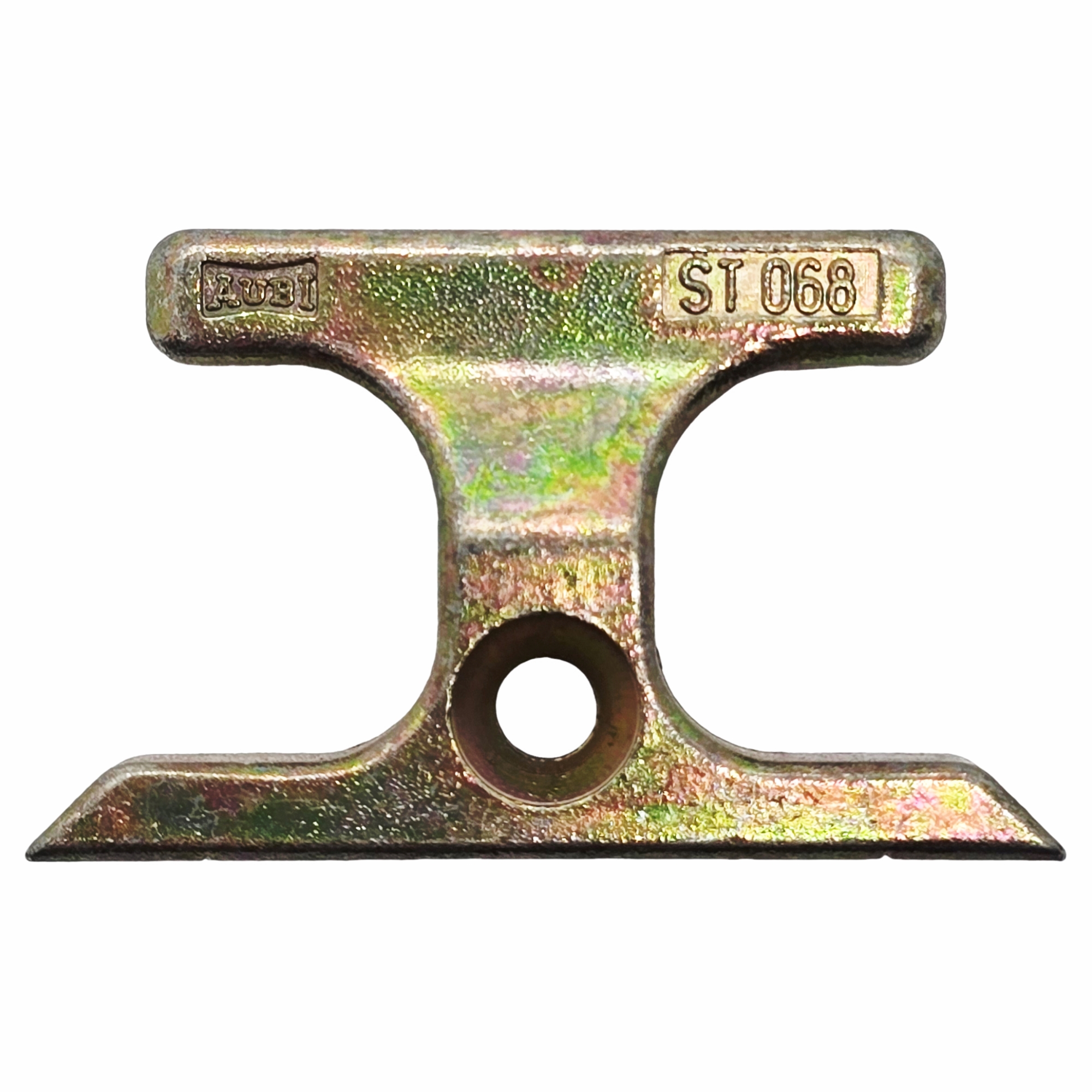 [BA] Aubi Schliessblech ST068, Gleisschelle, Eisenmetall, Schiene, Träger, Metallisch