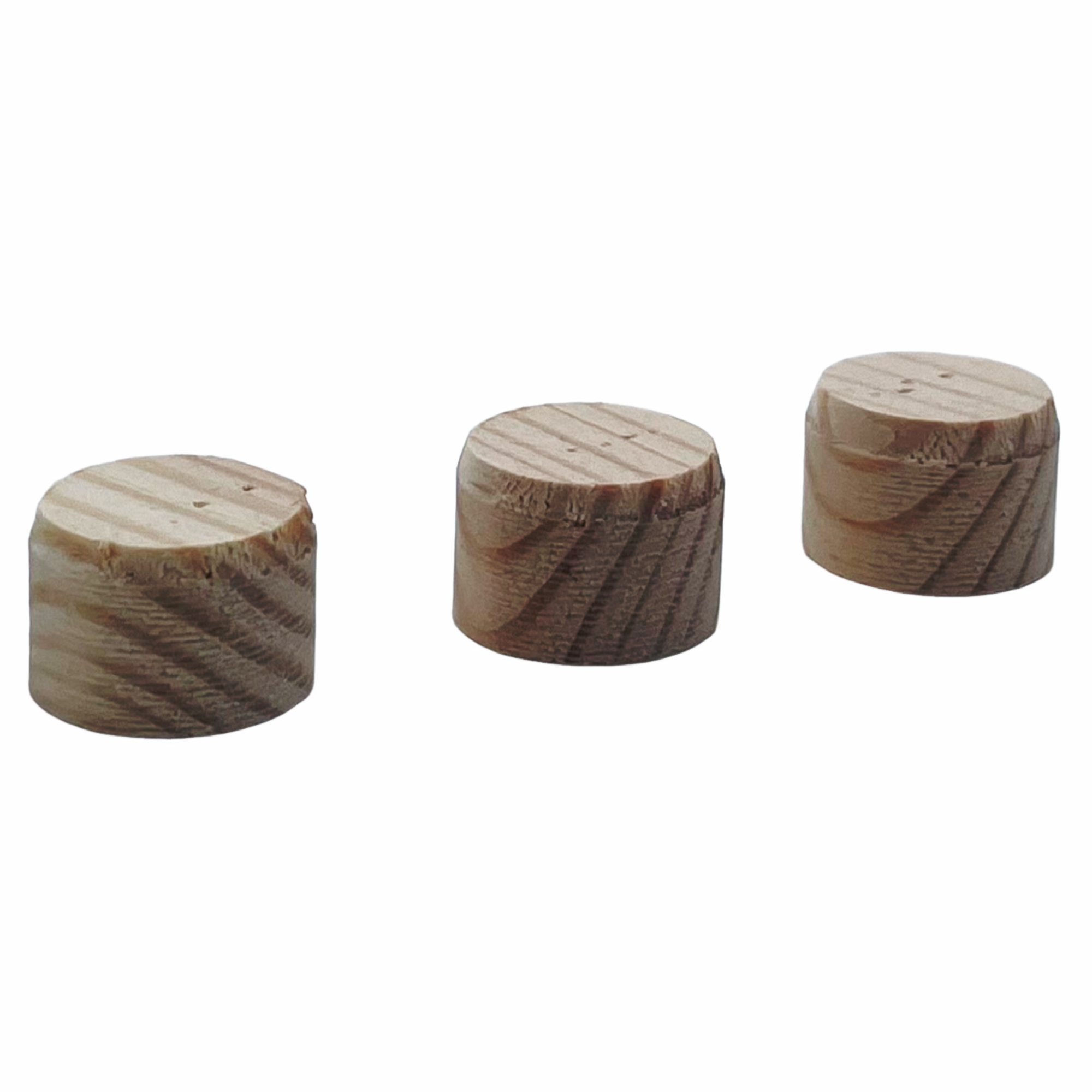 [DS] Facett Querholzplättchen Kiefer 15mm i.Krt.a 1kg Nr.5021 50, Holzuntersetzer, Rund, 3erSet, Naturholz, Holzton