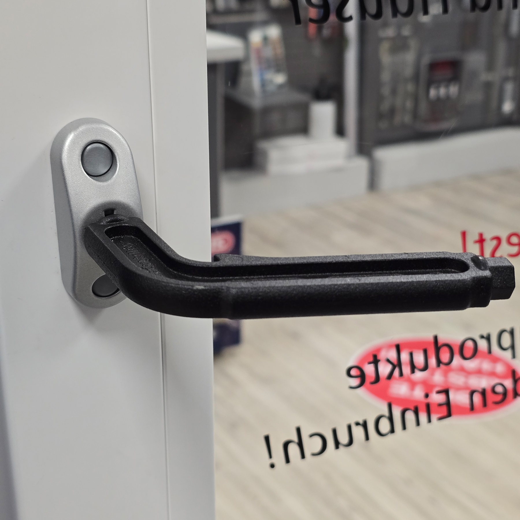 ToniTec Dornzwangsverschluss Bediengriff, Türgriff, Türgriffstange, Kunststoff, Glasfront, Storefront-Türgriff